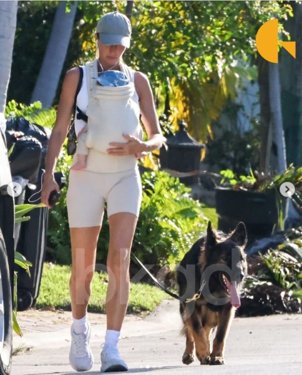 Gisele Bunchen takes a walk with her son and dog, pictured in a post dated June 11, 2025. | Source: Instagram/backgrid_usa