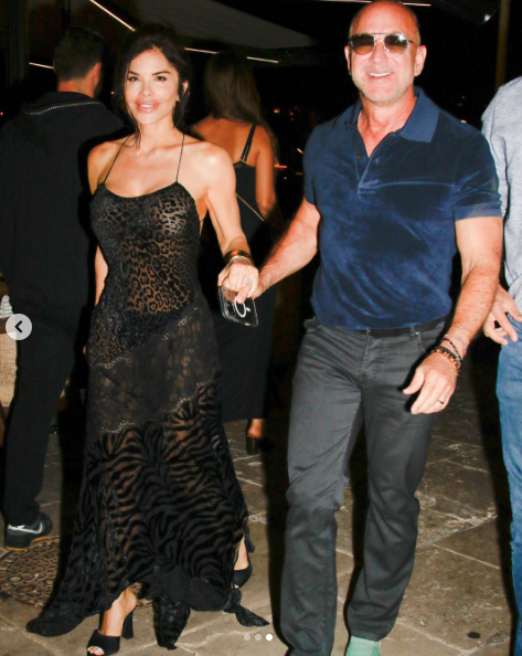 Lauren Sanchez and Jeff Bezos during a public outing, dated July 2025 | Source: Instagram/pagesix