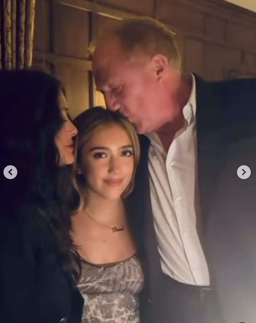 Salma Hayek, Valentina, and François-Henri Pinault, posted on September 23, 2025. | Source: Instagram/salmahayek