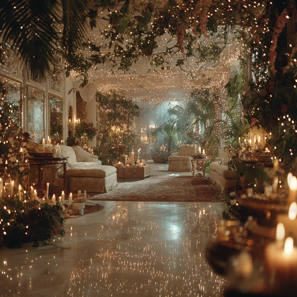 A house decorated for a party | Source: Midjourney