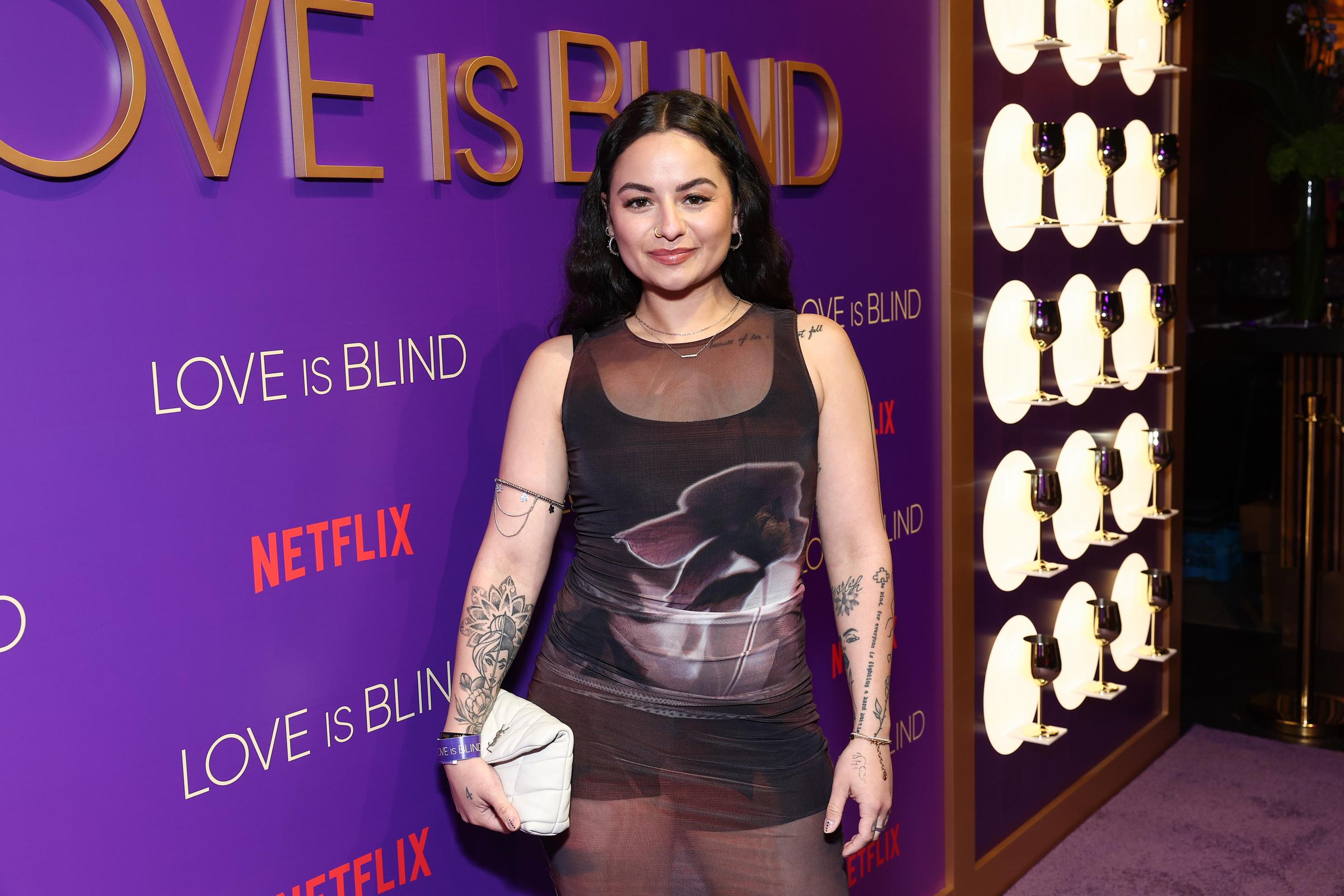 Sammie Cimarelli at the VIP Watch Party and Celebration for "Love Is Blind: The Live Reunion" on April 16, 2023, in Los Angeles, California. | Source: Getty Images
