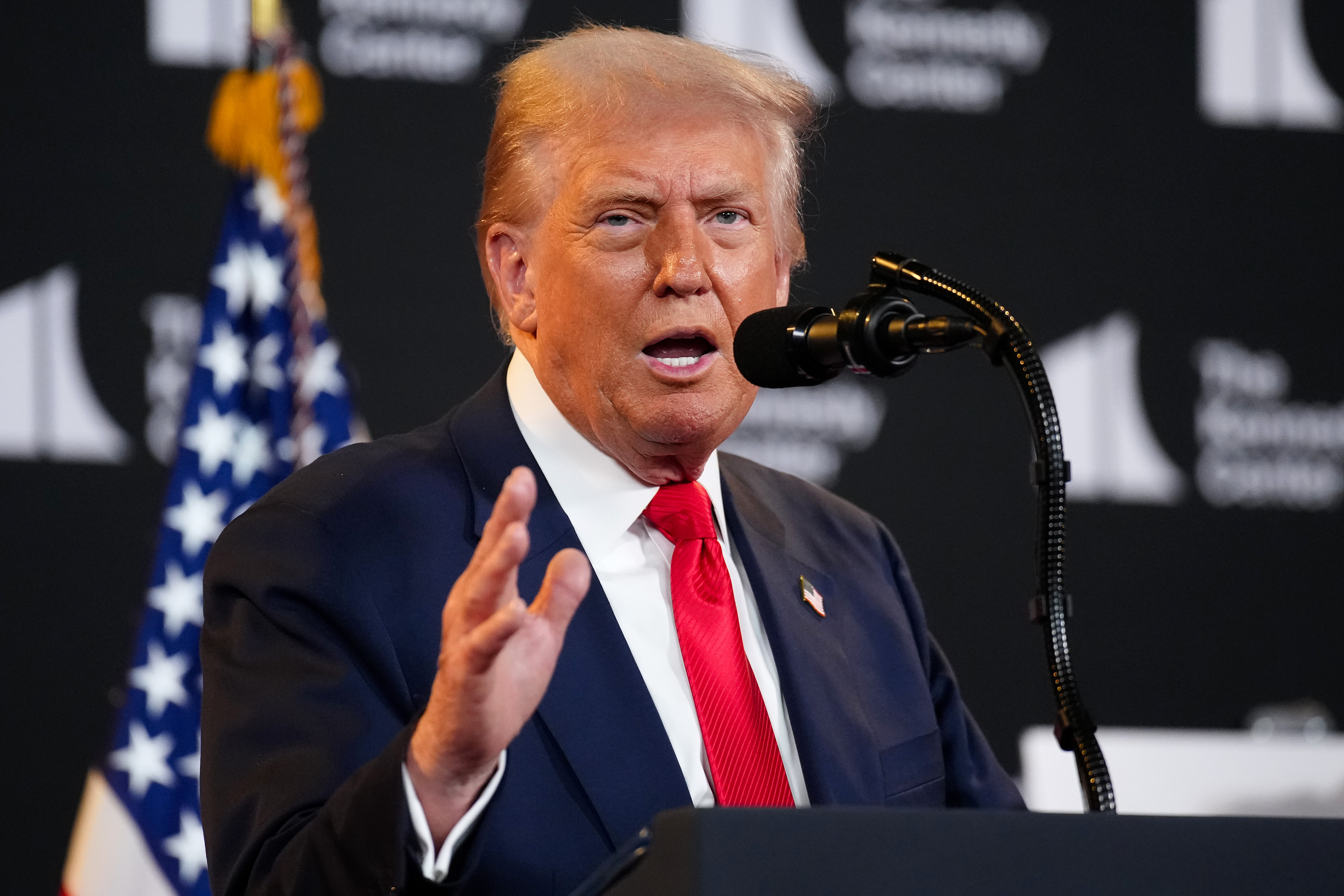 President Donald Trump speaks during an event at the Kennedy Center on August 13, 2025, in Washington, DC. | Source: Getty Images