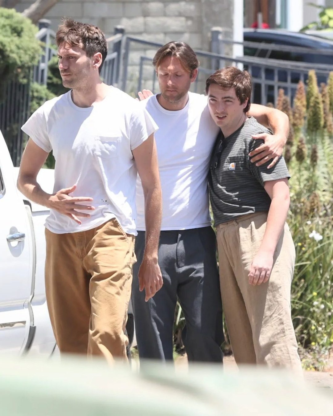 Michael Madsen's sons seen outside his house on July 3, 2025. | Source: Instagram/tmz_tv