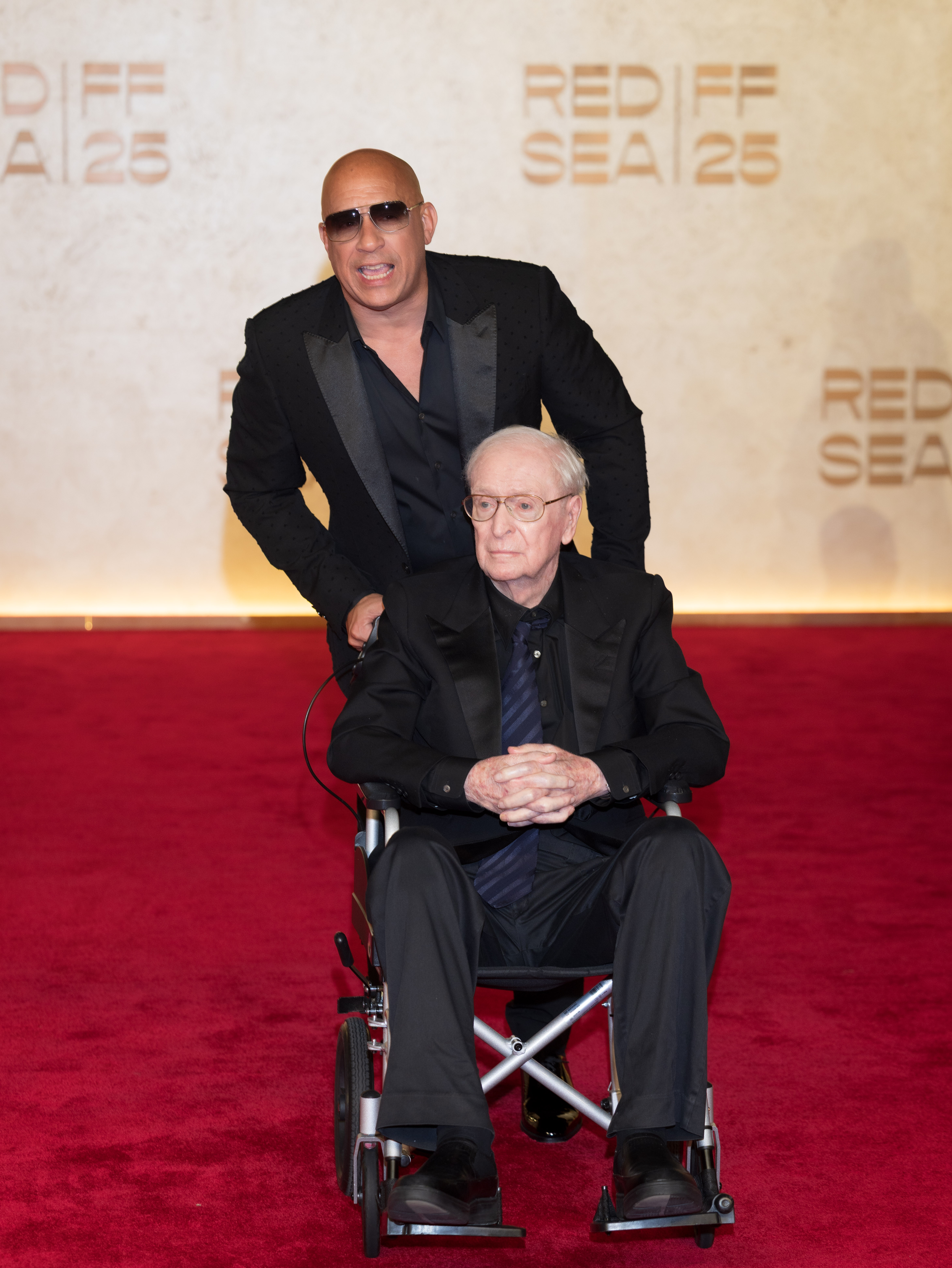 Vin Diesel and Michael Caine attend the Opening Ceremony at the Red Sea International Film Festival 2025 on December 04, 2025 in Jeddah, Saudi Arabia. | Source: Getty Images