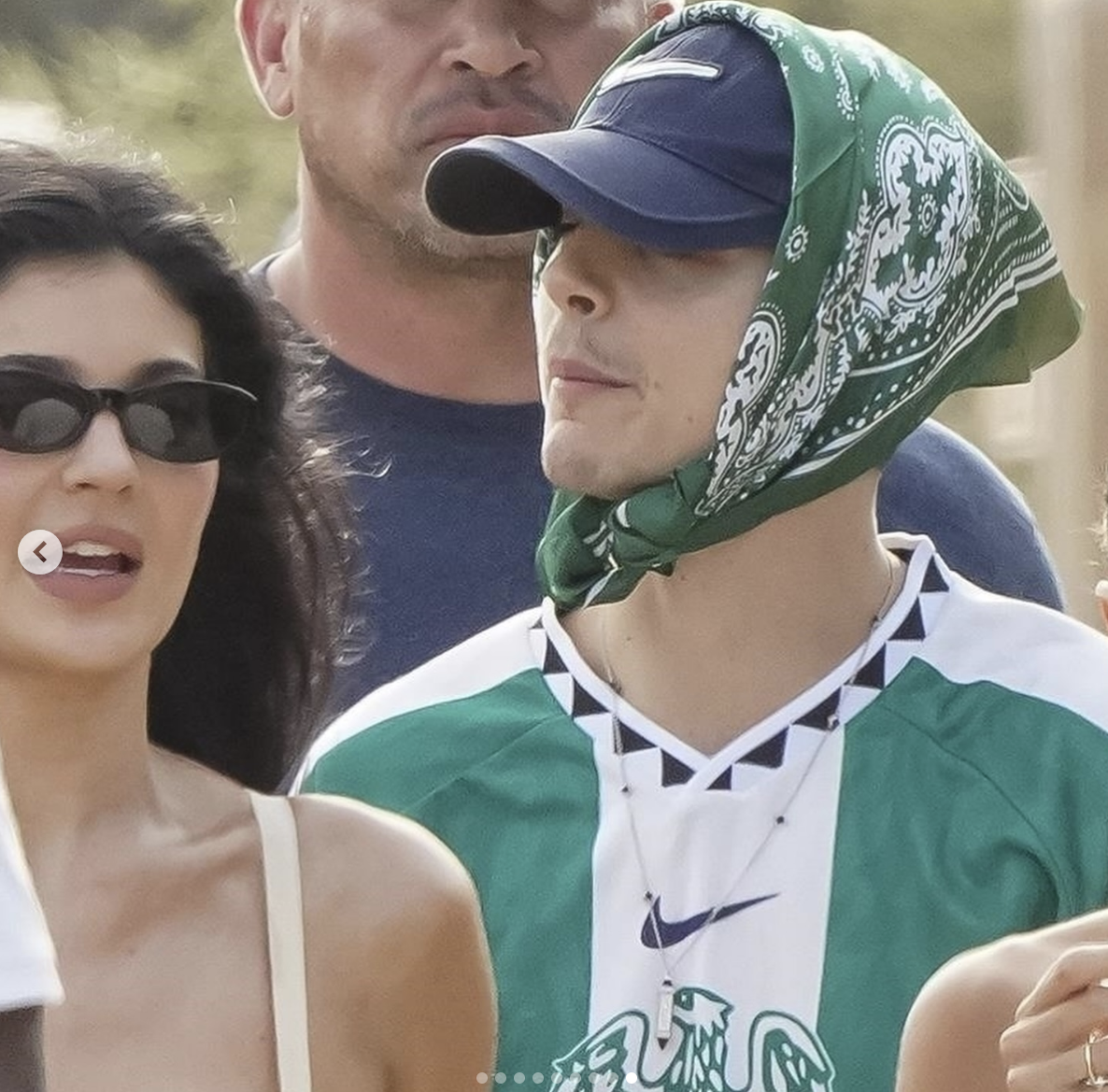 A close up photo of Kylie Jenner and Timothée Chalamet in Saint-Tropez, Italy, on July 7, 2025 | Source: Instagram/pagesix