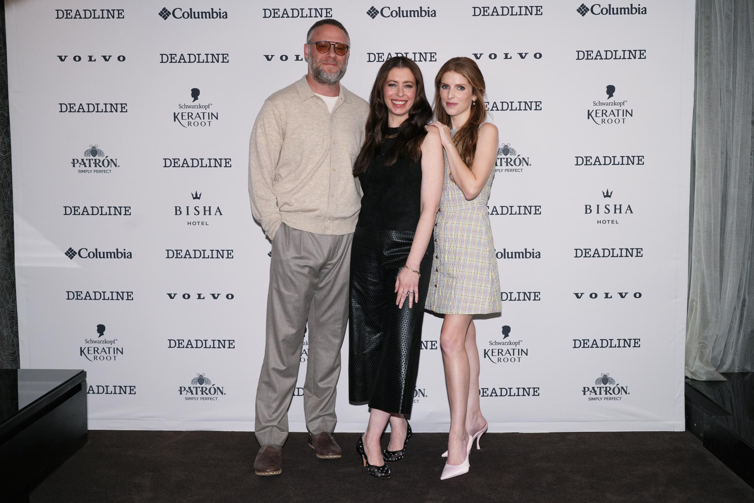 eth Rogen, Lauren Miller Rogen and Anna Kendrick of "Babies" at the Deadline Studio during Day 2 of the Toronto Film Festival 2026 held at Bisha Hotel on September 12, 2026 in Toronto, Canada. | Source: Getty Images