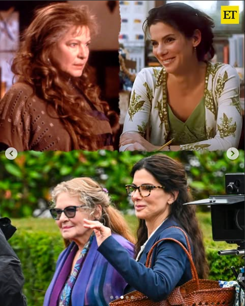 Dianne Wiest and Sandra Bullock pictured on set, dated August 2025 | Source: Instagram/entertainmenttonight