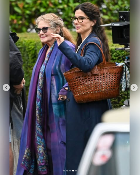 Dianne Wiest and Sandra Bullock spotted on the set of 'Practical Magic 2,' dated August 2025 | Source: Instagram/entertainmenttonight