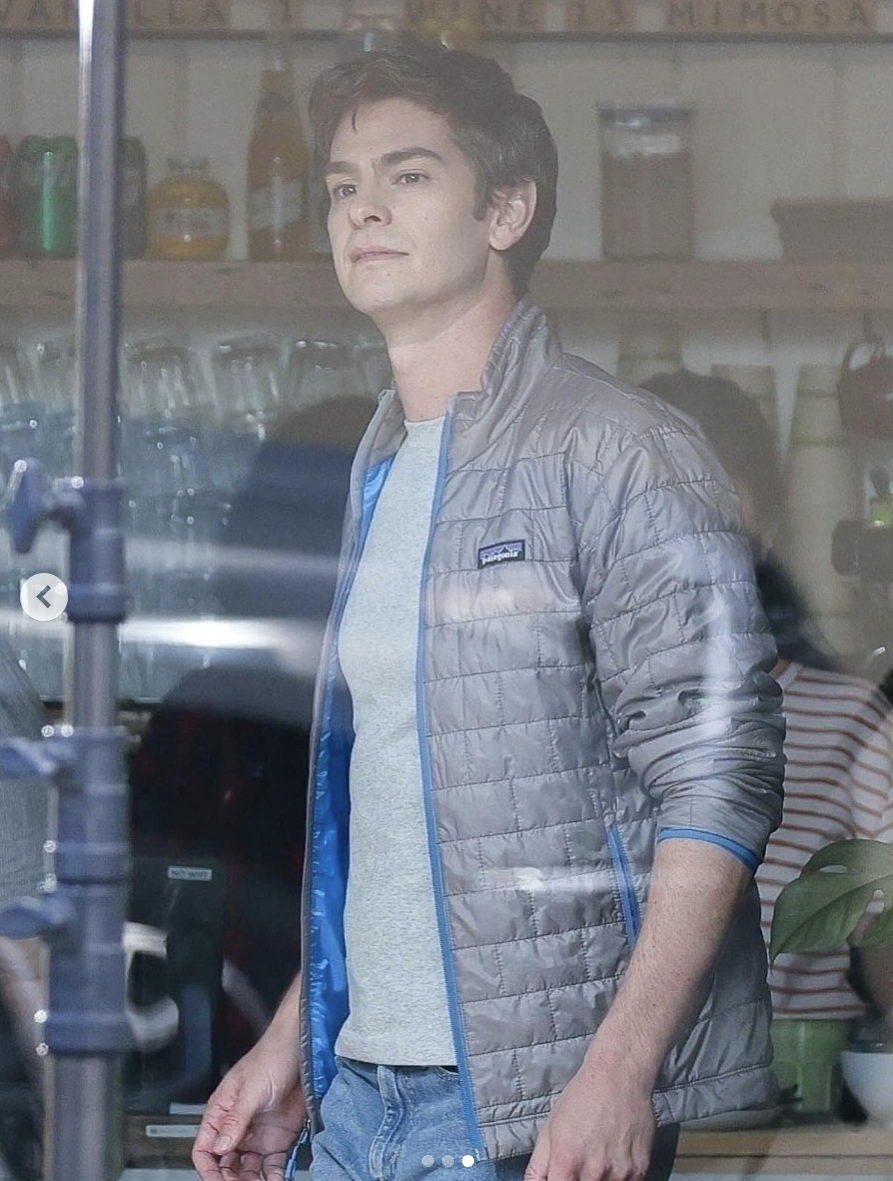 Andrew Garfield on the set of "Artificial" in San Francisco, California, posted on August 2, 2025. | Source: Instagram/justjared