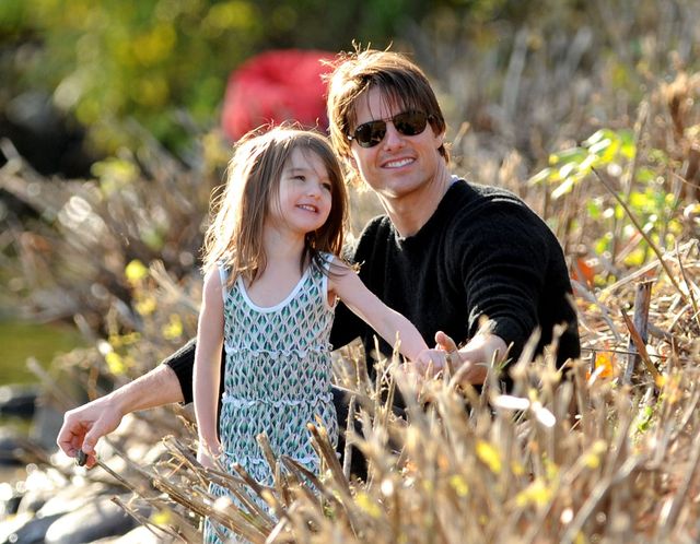 Tom Cruise and his daughter Suri visit Charles River Basin on October 10, 2025 | Source: Getty Images