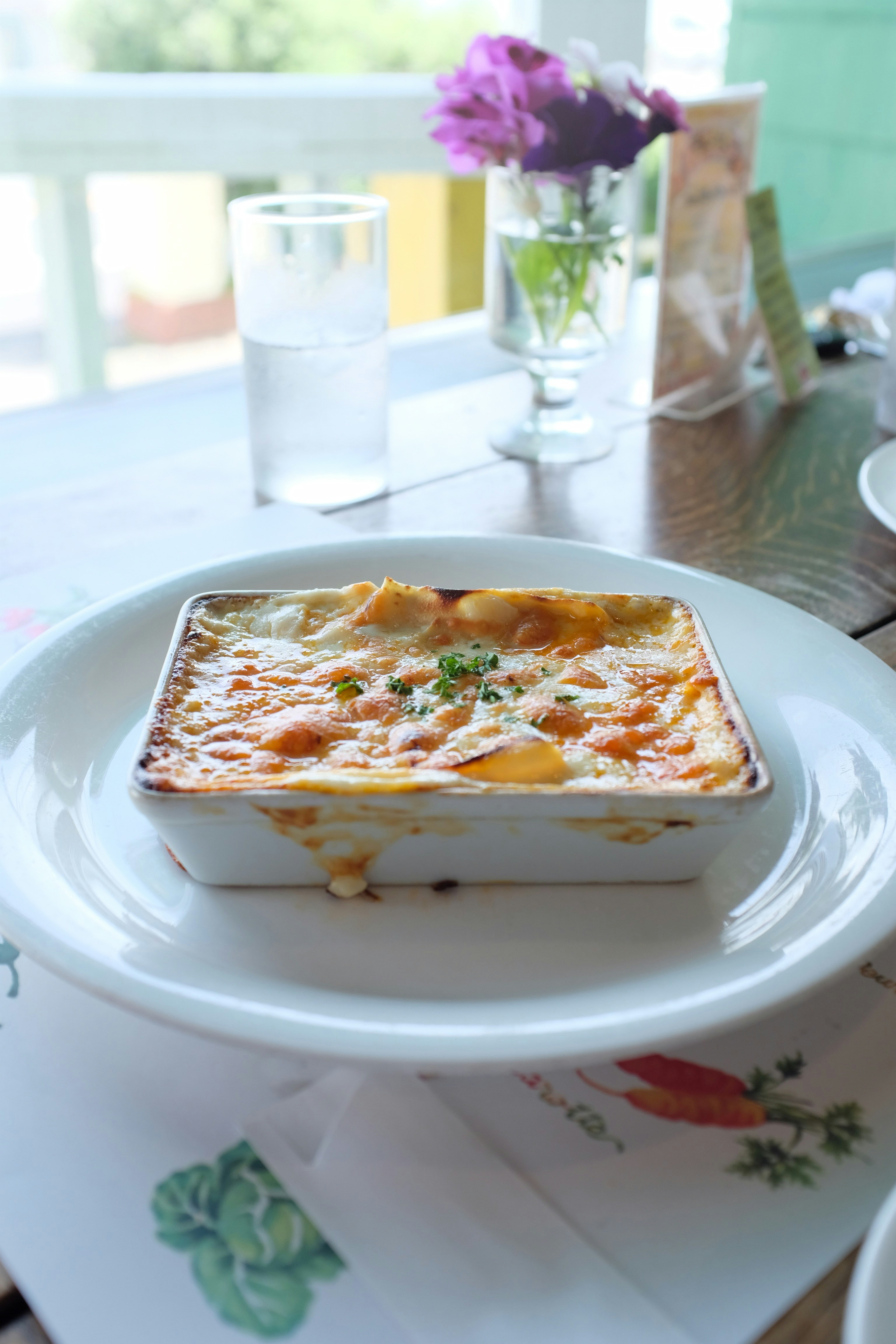 A casserole of lasagna on a table | Source: Unsplash