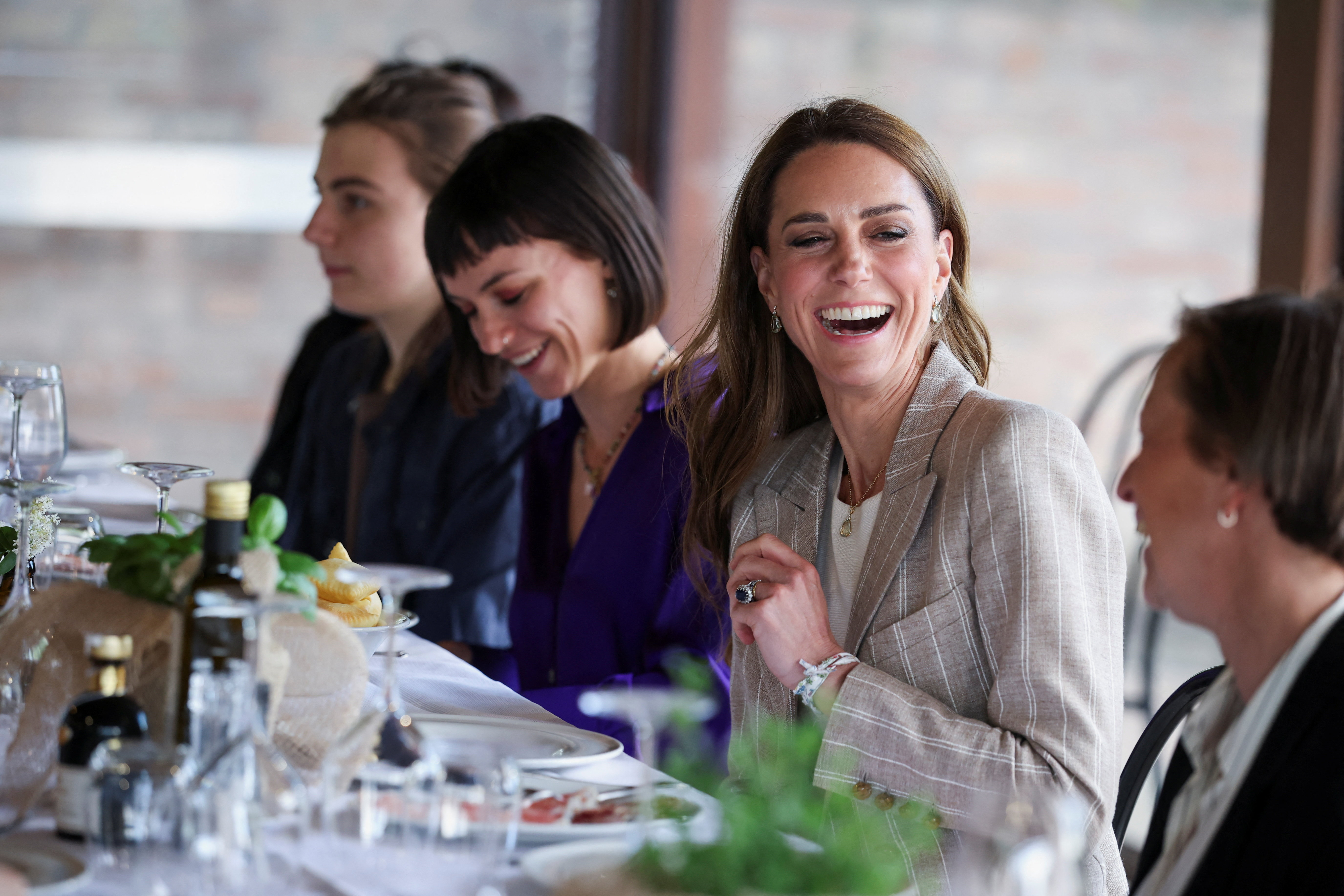 Catherine, Princess of Wales, during a lunch at rural Agriturismo Al Vigneto as she concludes a two-day visit to the region on May 14, 2026, in Felino, Italy. | Source: Getty Images
