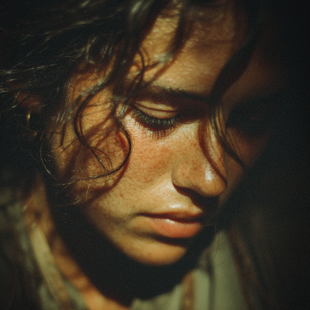 A woman looking defeated | Source: Midjourney