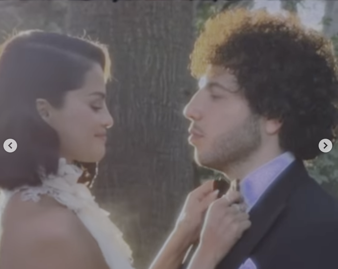 A closeup of Selena Gomez and Benny Blanco on September 27, 2025. | Source: Instagram/selenagomez