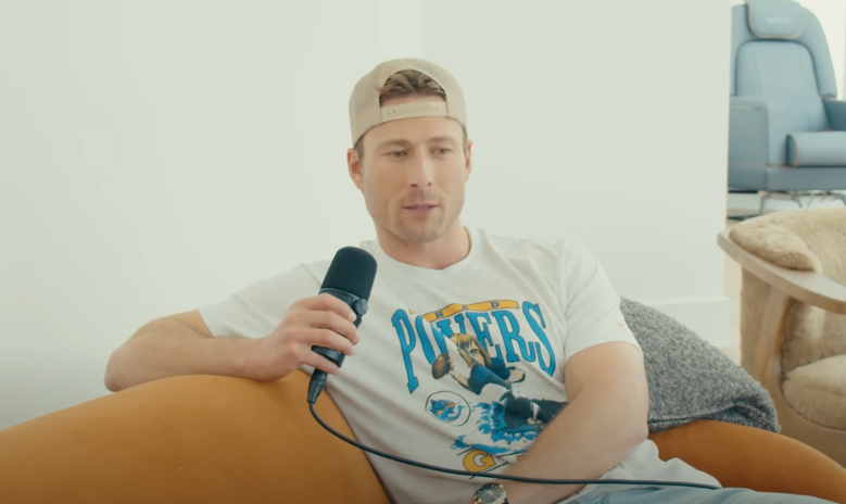 Glen Powell on the "Therapuss with Jake Shane" podcast on September 24, 2025 | Source: Youtube/Jake Shane