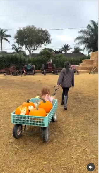 Princess Lilibet and Meghan Markle from a post dated October 26, 2025. | Source: Instagram/meghan