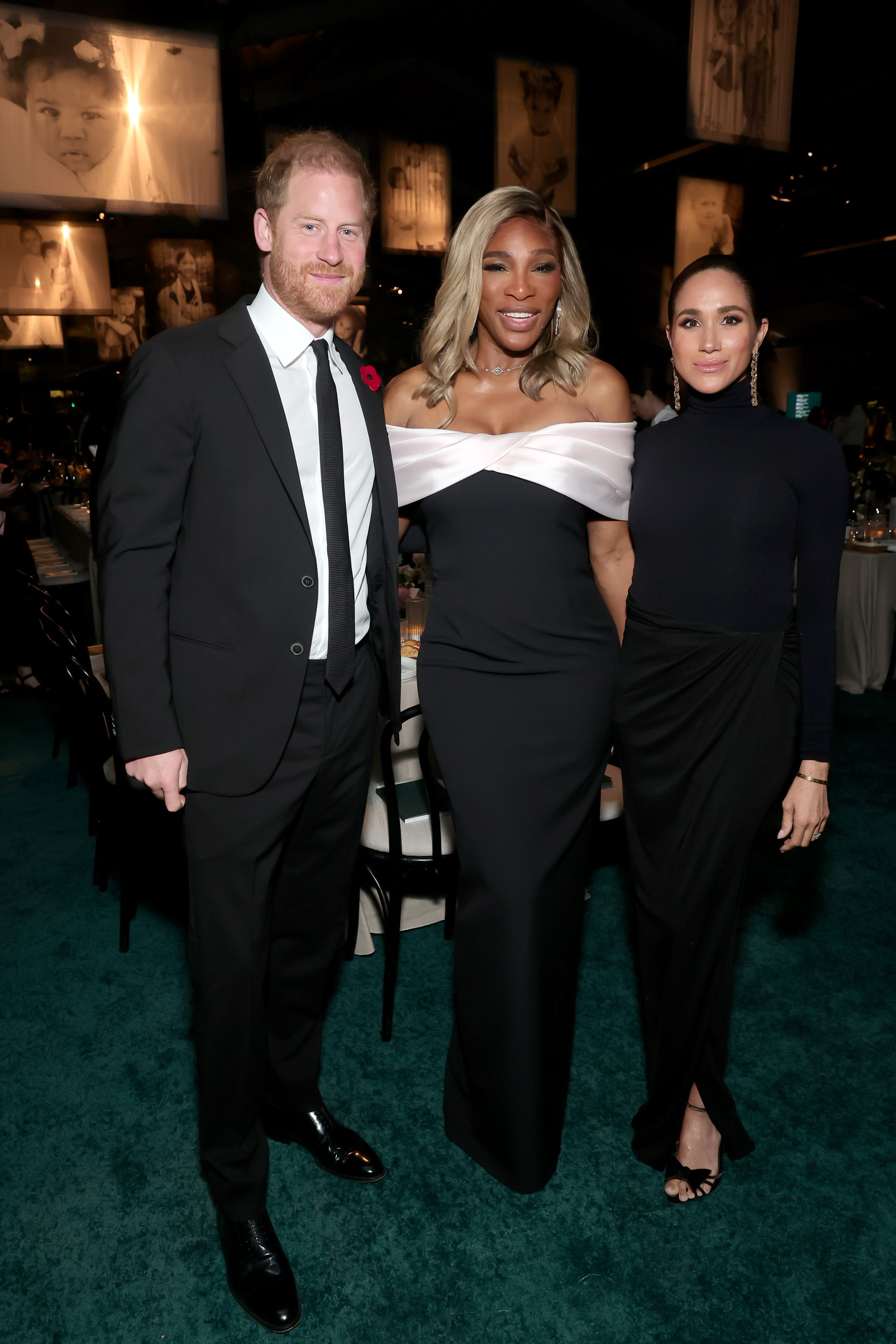 Prince Harry, Duke of Sussex, Serena Williams and Meghan, Duchess of Sussex attend the 2025 Baby2Baby Gala Presented By Paul Mitchell at Pacific Design Center on November 08, 2025 in West Hollywood, California. | Source: Getty Images