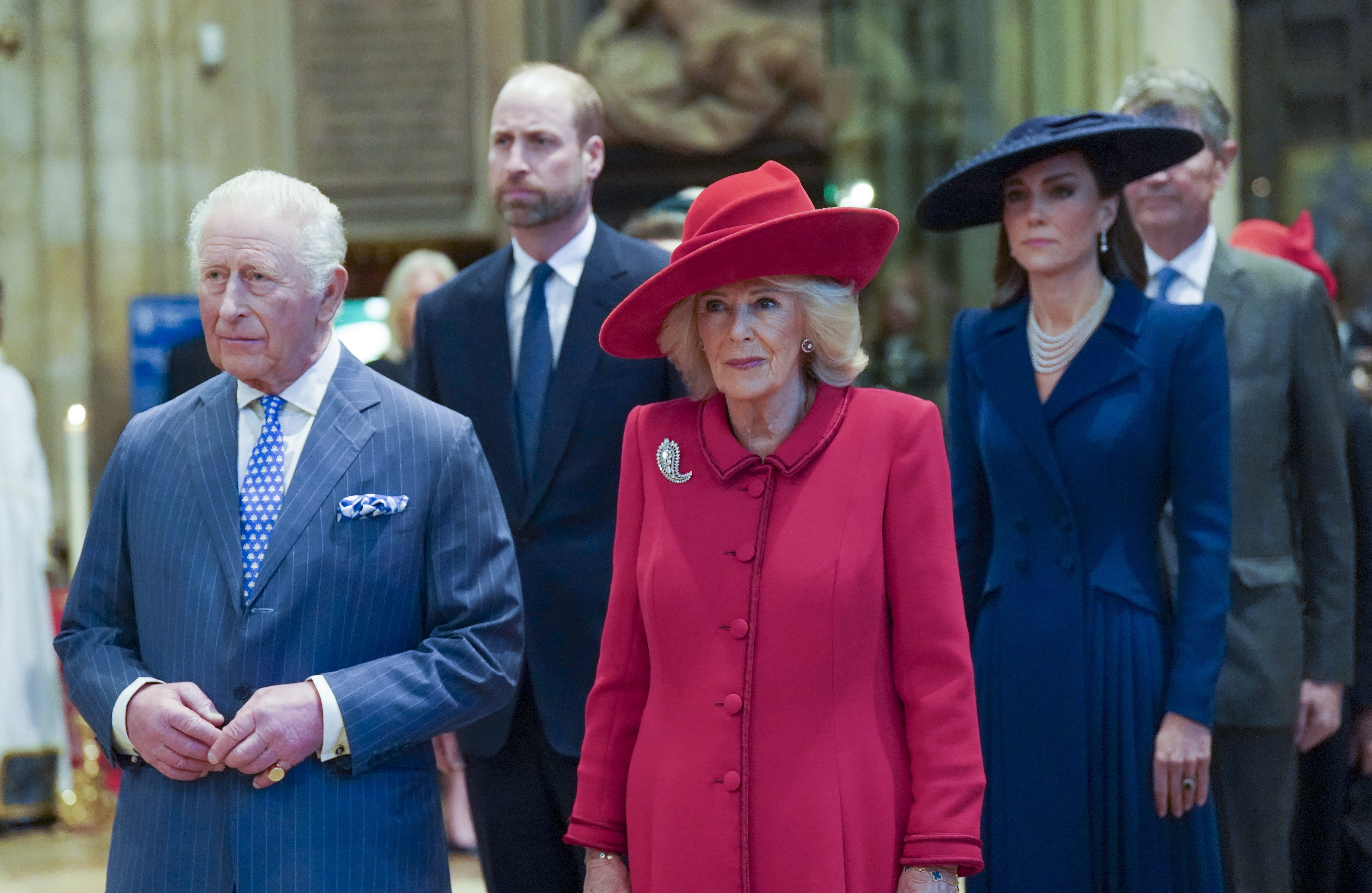 King Charles III, Queen Camilla, Prince William, Prince of Wales and Catherine, Princess of Wales attend the 2026 Commonwealth Day Service at Westminster Abbey on March 9, 2026 in London, England. | Source: Getty Images
