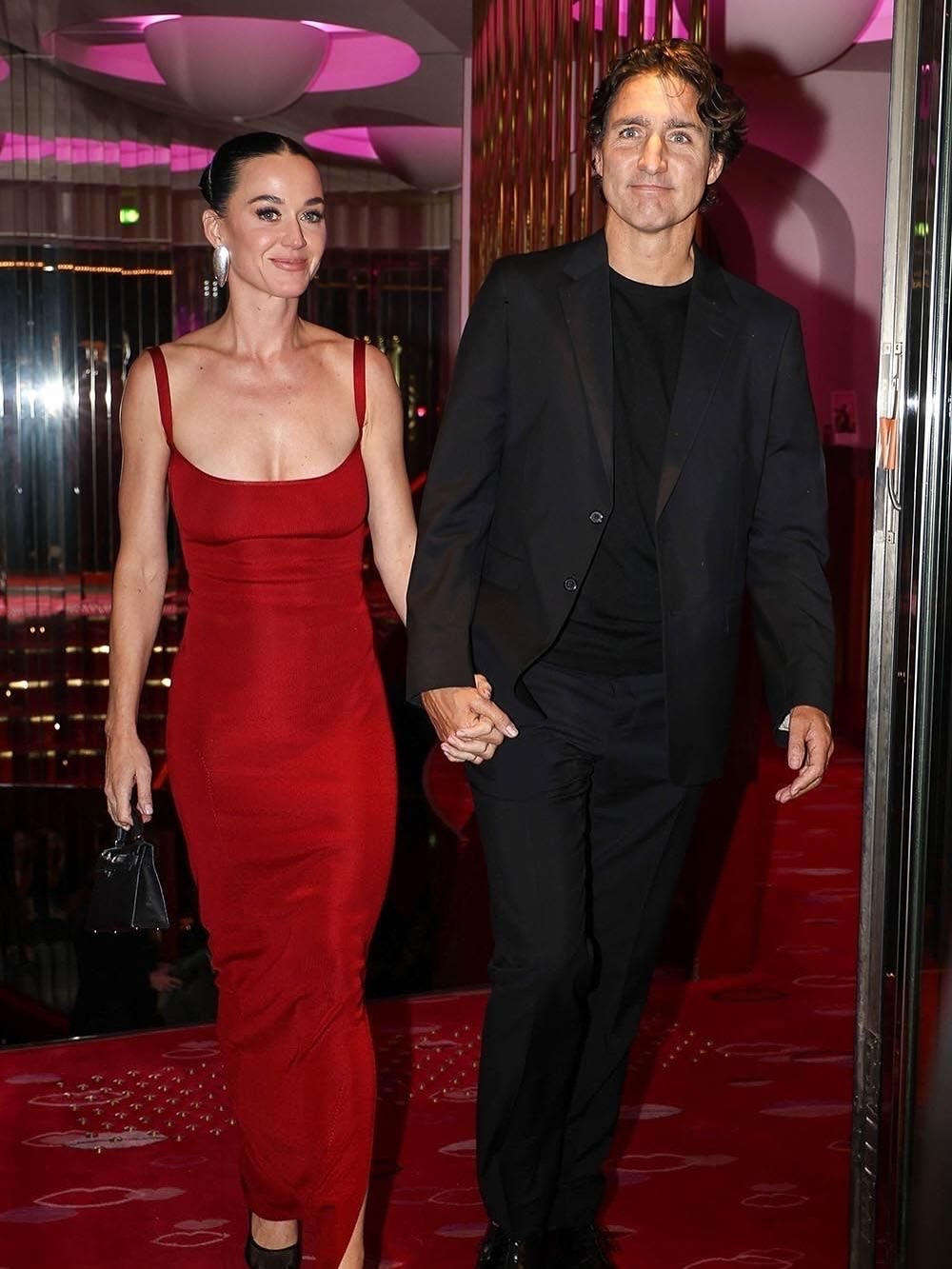 Katy Perry and Justin Trudeau are seen leaving Crazy Horse Paris on October 25, 2025, in Paris, France. | Source: Instagram/people