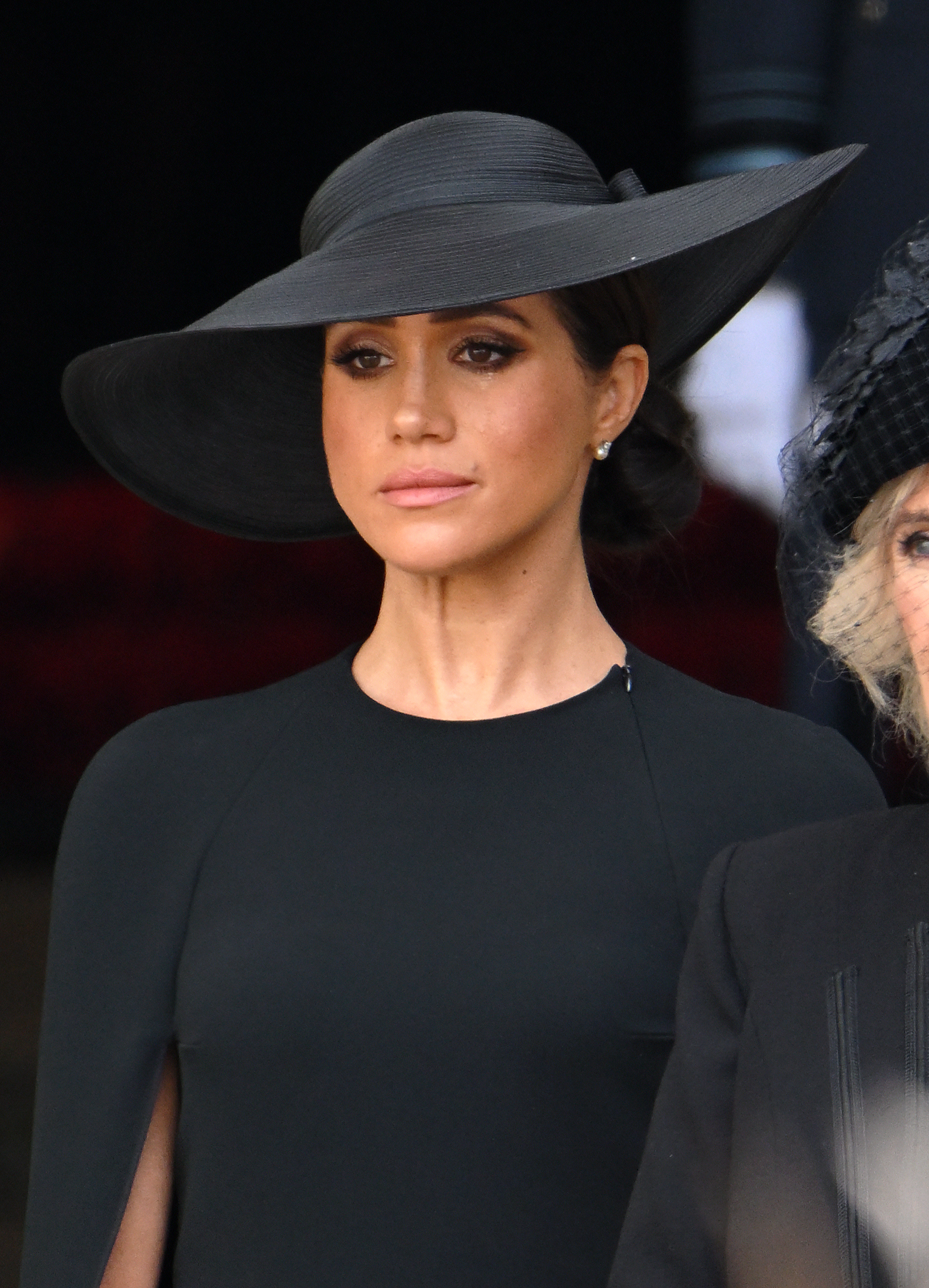 Meghan Markle, Duchess of Sussex, during the State Funeral of Queen Elizabeth II at Westminster Abbey in London, England on September 19, 2022. | Source: Getty Images