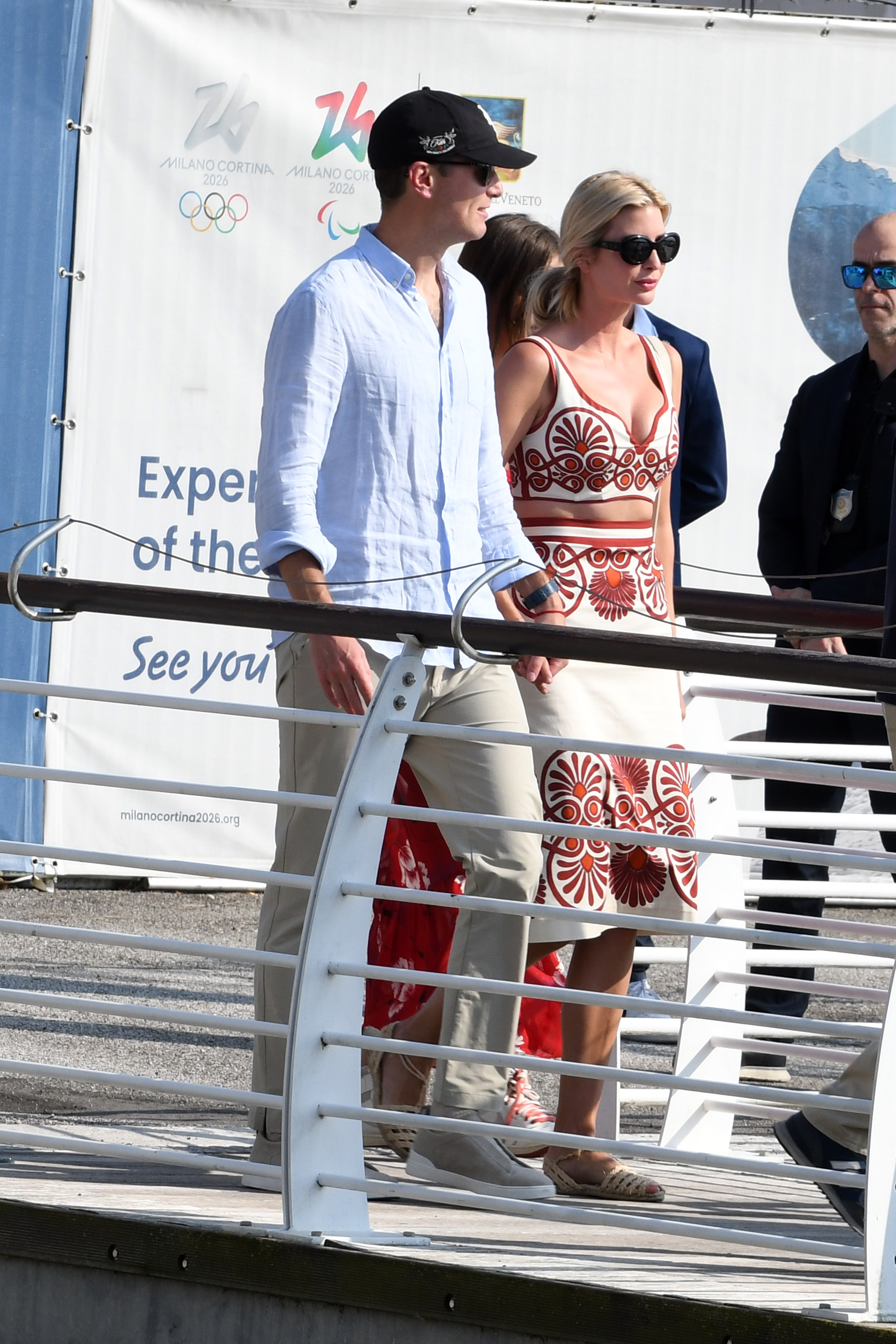 Jared Kushner and Ivanka Trump arrive at Marco Polo airport in Venice ahead of Jeff Bezos and Lauren Sanchez's wedding on June 24, 2025, in Venice, Italy. | Source: Getty Images