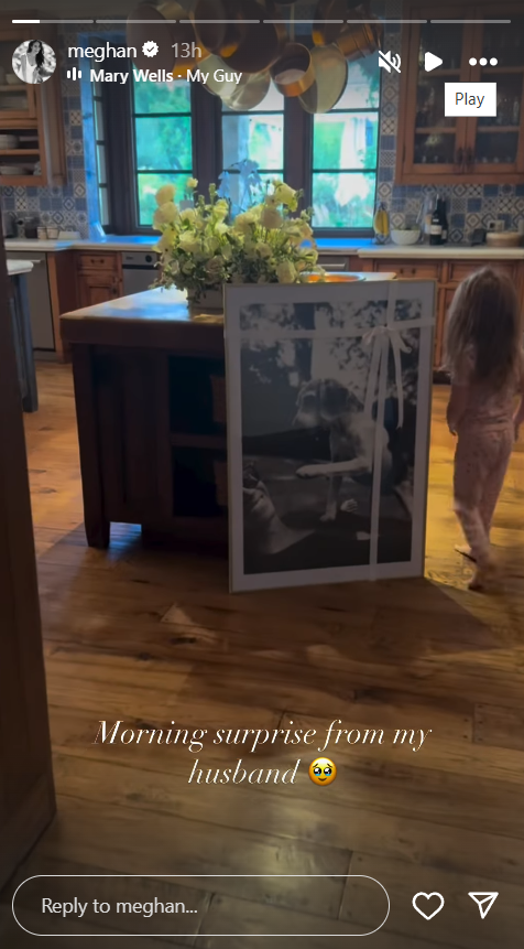 A screengrab of Meghan Markle's Storis post, shared on August 26, 2025. | Source: Instagram/meghan
