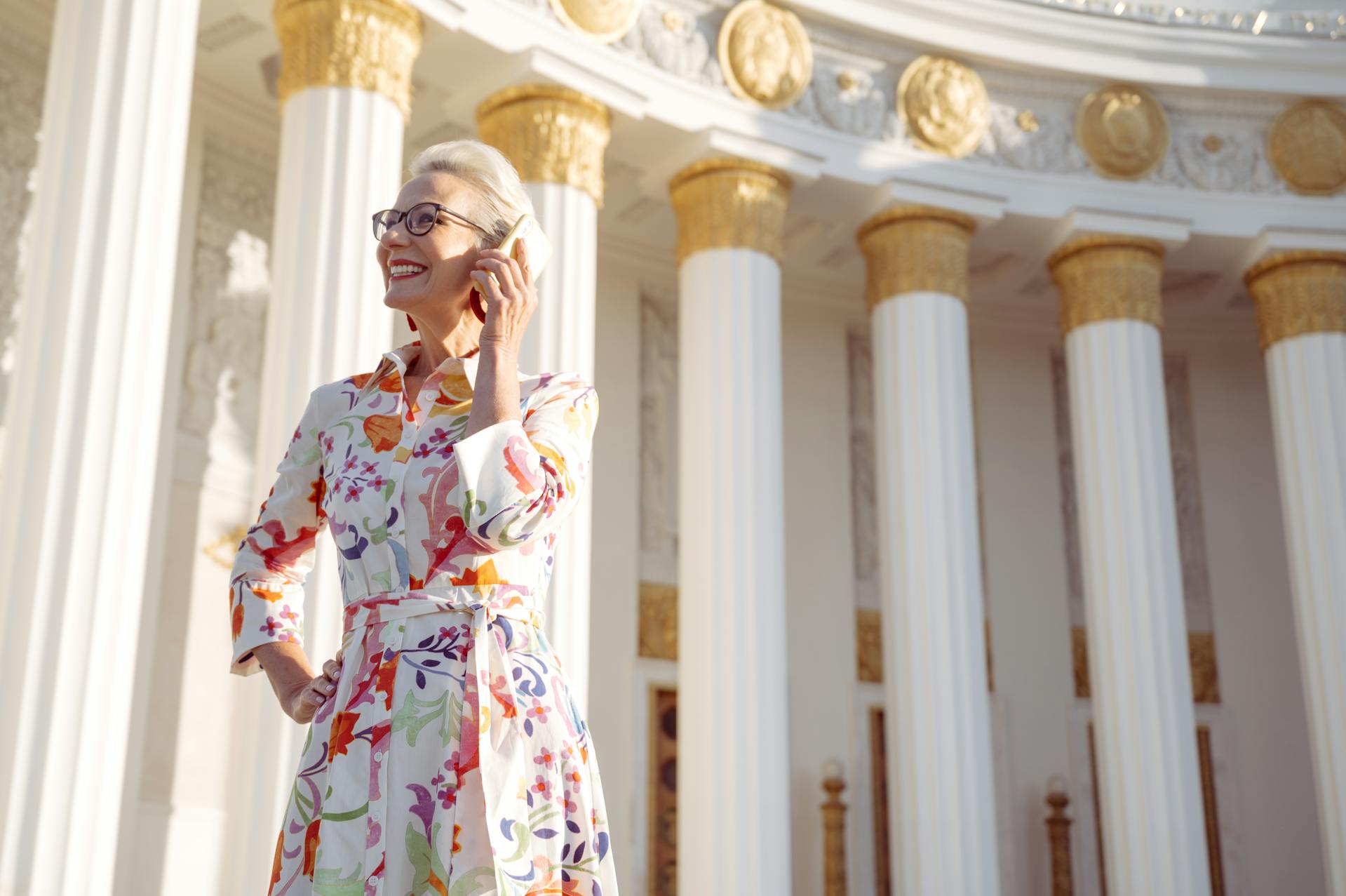 A senior woman talking on her phone | Source: Pexels