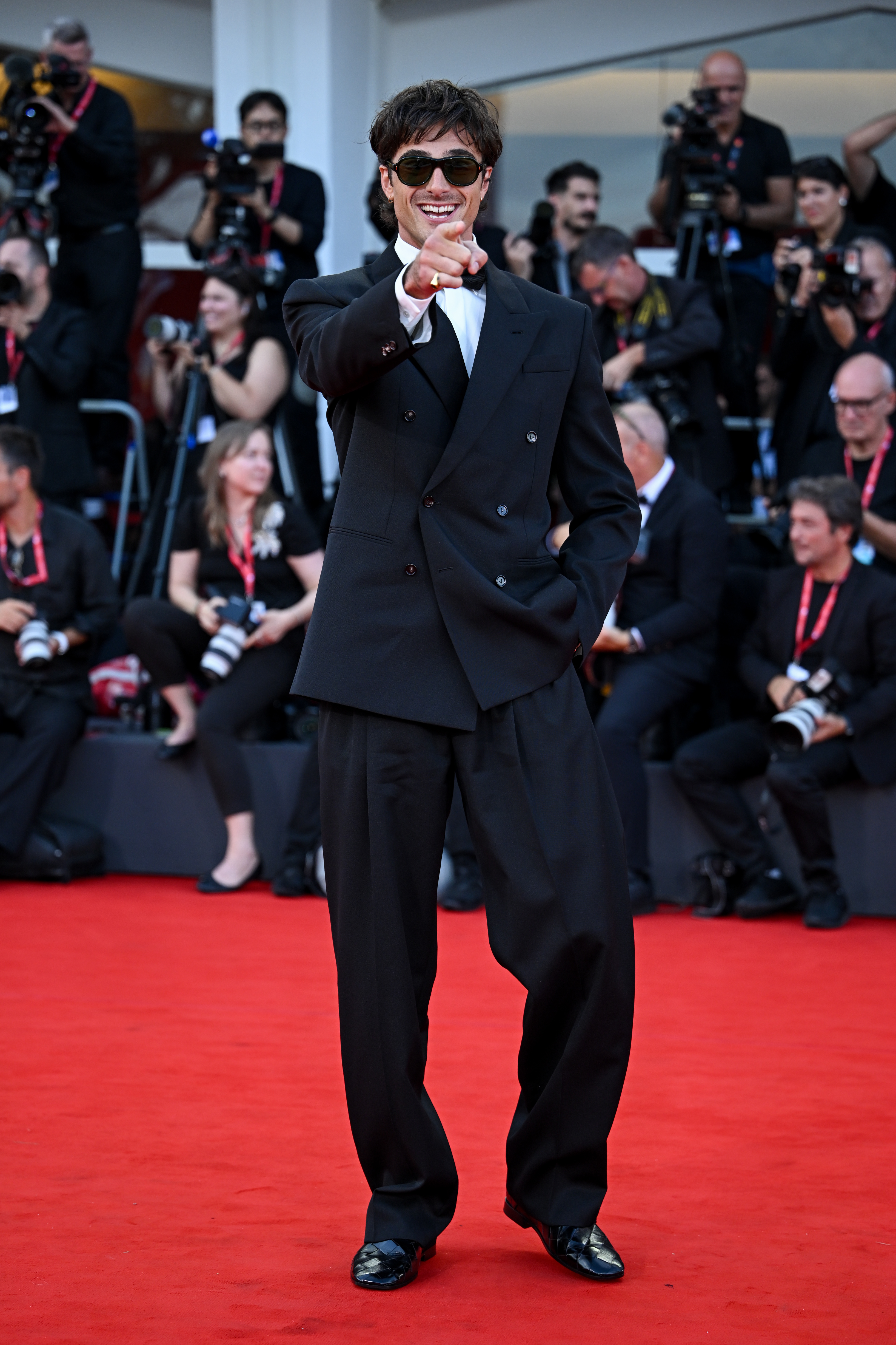 Jacob Elordi attends the "Frankenstein" red carpet during the 82nd Venice International Film Festival on August 30, 2025, in Venice, Italy. | Source: Getty Images