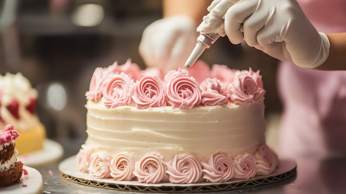 A person holding a piping bag | Source: Midjourney