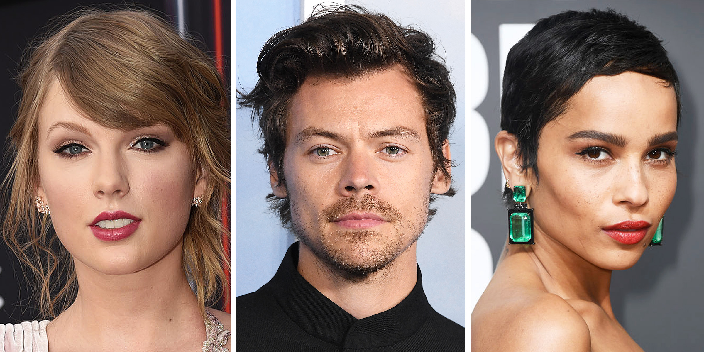 Taylor Swift, Harry Styles, and Zoë Kravitz | Source: Getty Images
