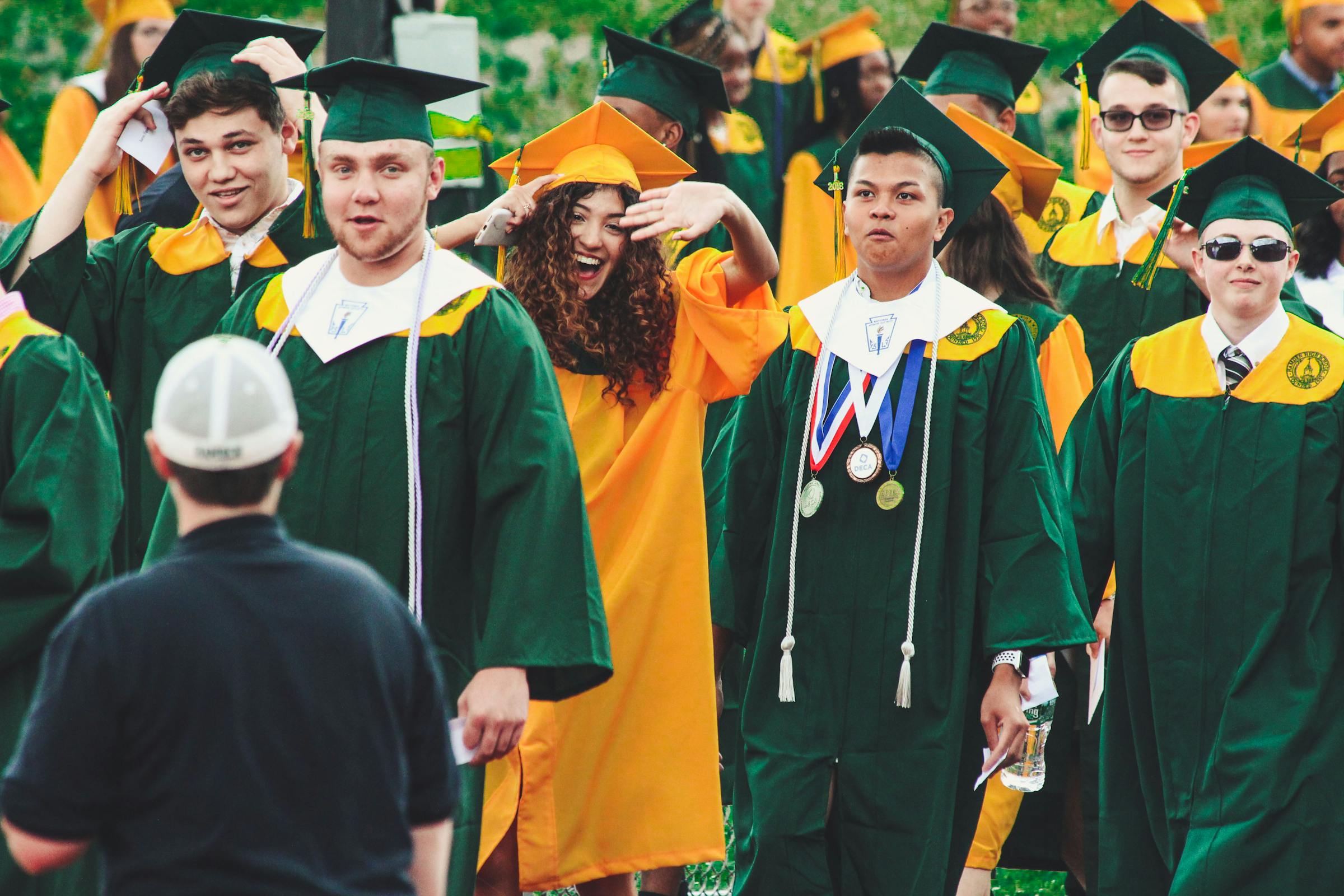 Young people at a graduation ceremony | Source: Pexels