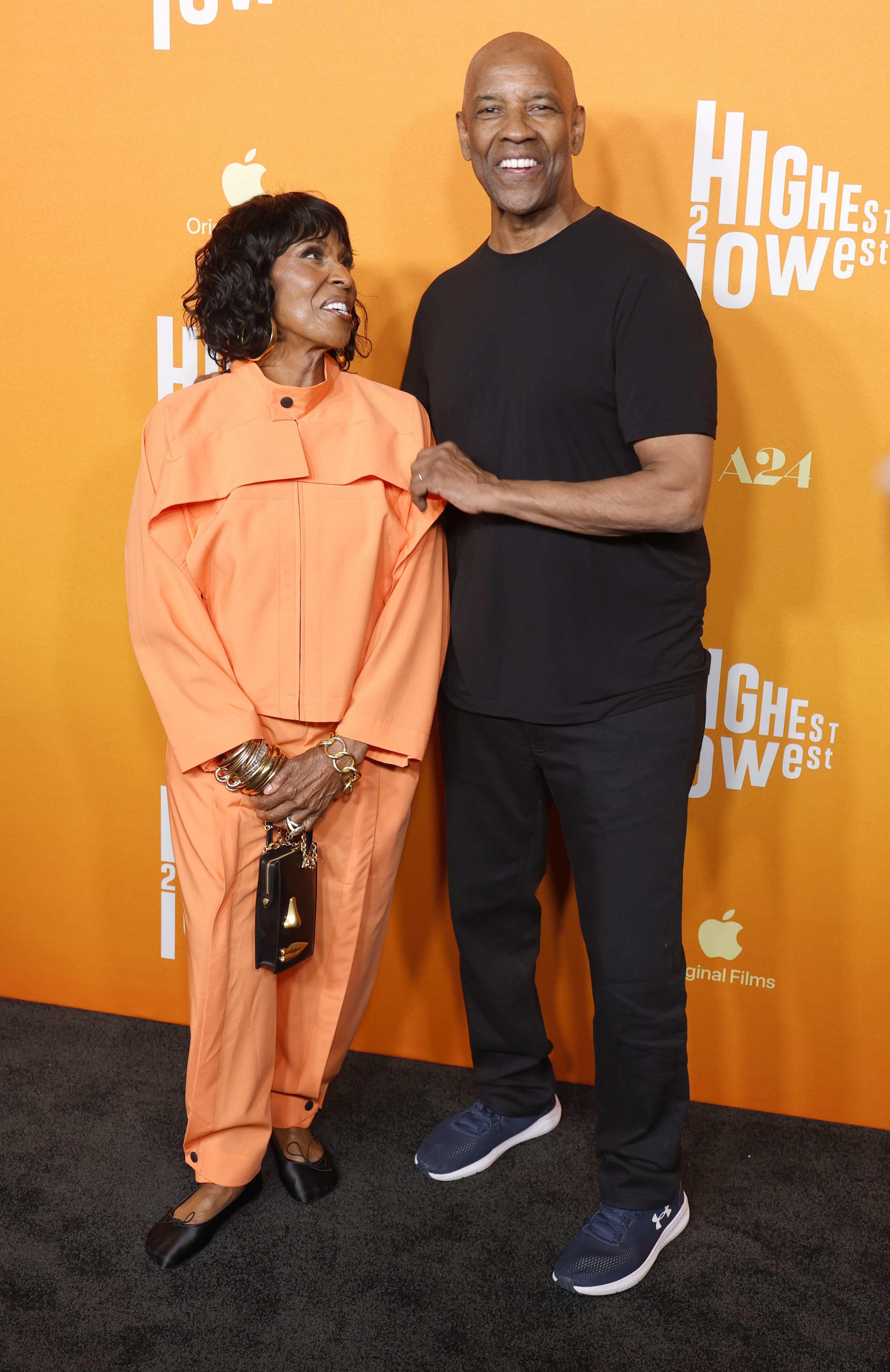 Pauletta Washington and Denzel Washington attend the Los Angeles special screening of Apple Original Films and A24's "Highest 2 Lowest" at Academy Museum of Motion Pictures on August 13, 2025, in Los Angeles, California. | Source: Getty Images