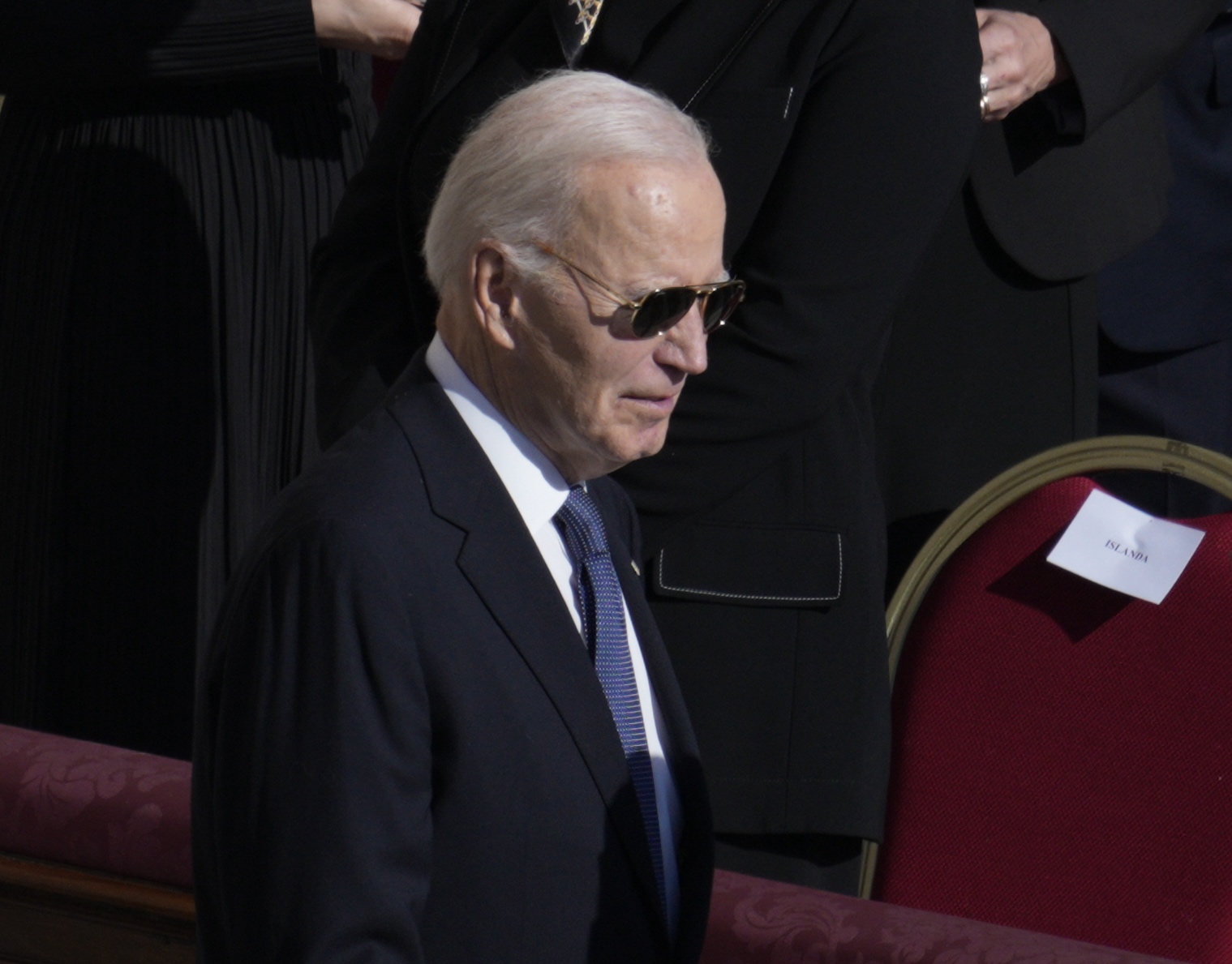 Joe Biden is seen arriving at the Pope's Funeral at the Vatican on 26 April, 2025, in Rome, Italy. | Source: Getty Images