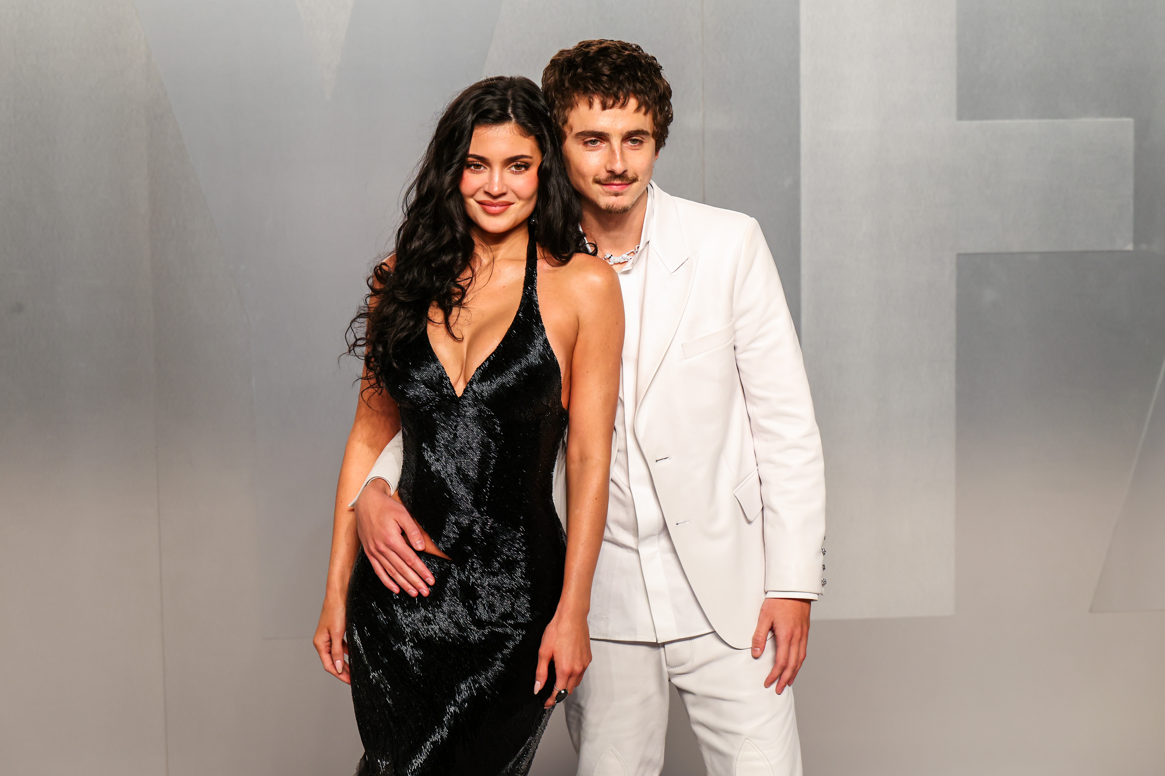 Kylie Jenner and Timothée Chalamet attends The Vanity Fair Oscar party held at the LACMA's new David Geffen Galleries in Los Angeles, California on Sunday, March 15, 2026. | Source: Getty Images