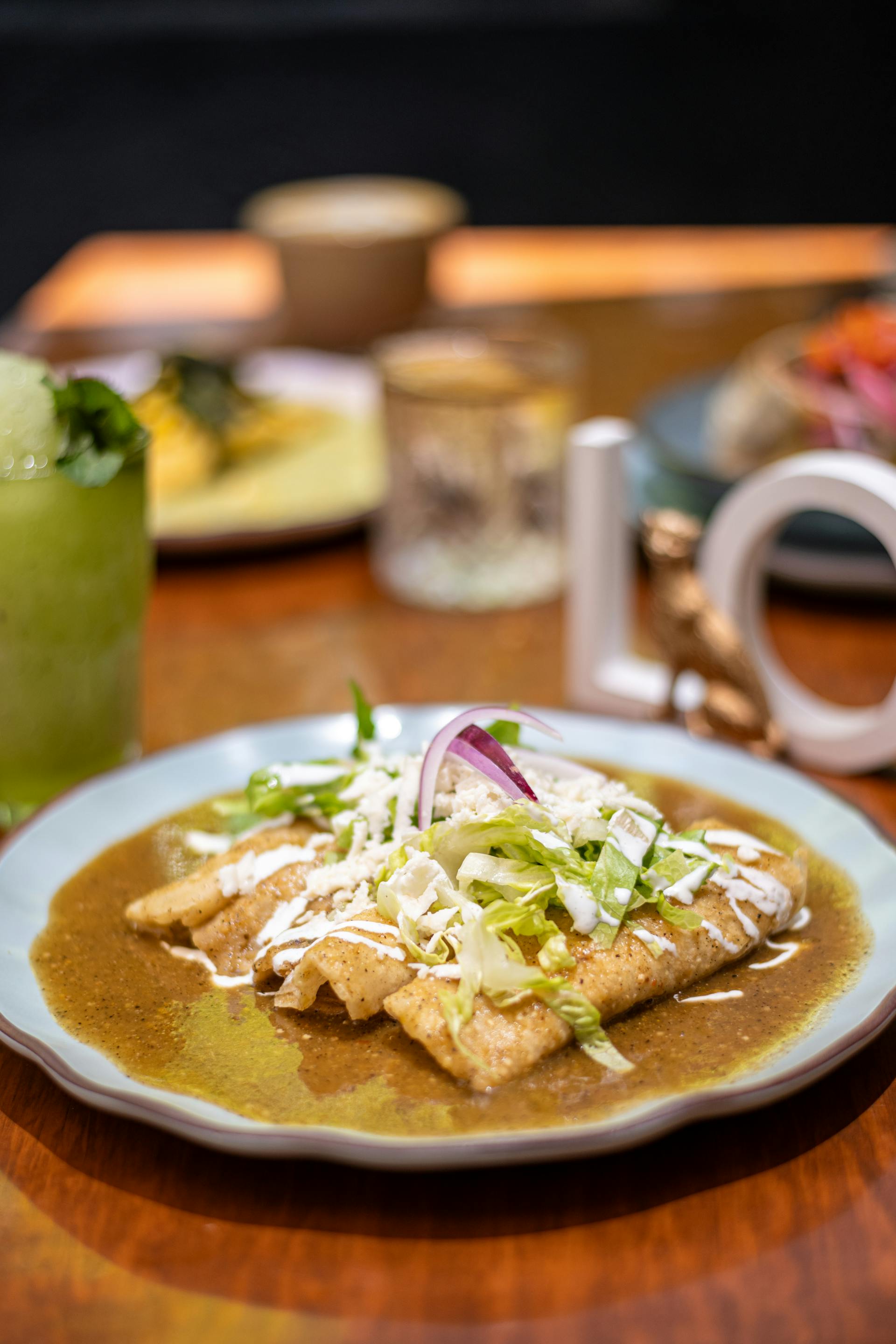 Enchiladas on a plate | Source: Pexels