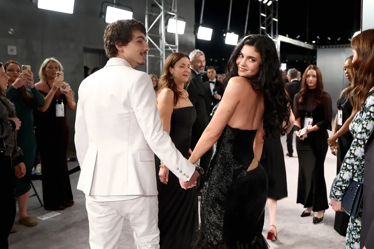 Timothée Chalamet and Kylie Jenner attend the 2026 Vanity Fair Oscar Party Hosted By Mark Guiducci at Los Angeles County Museum of Art on March 15, 2026 in Los Angeles, California. | Source: Getty Images