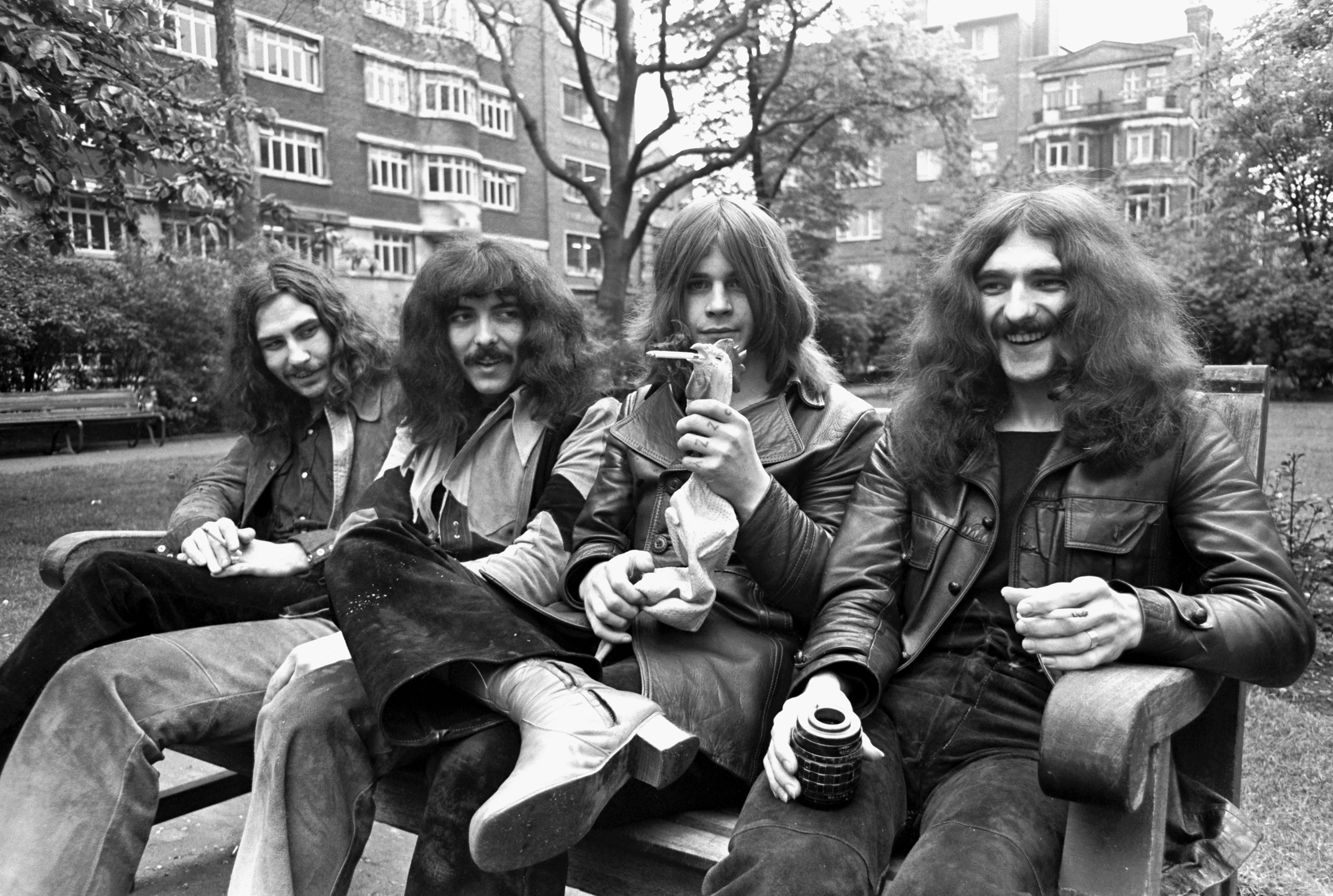 Bill Ward, Tony Iommi, Ozzy Osbourne, and Geezer Butler, circa 1970. | Source: Getty Images