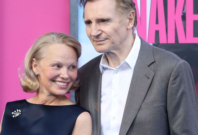 Pamela Anderson and Liam Neeson | Source: Getty Images