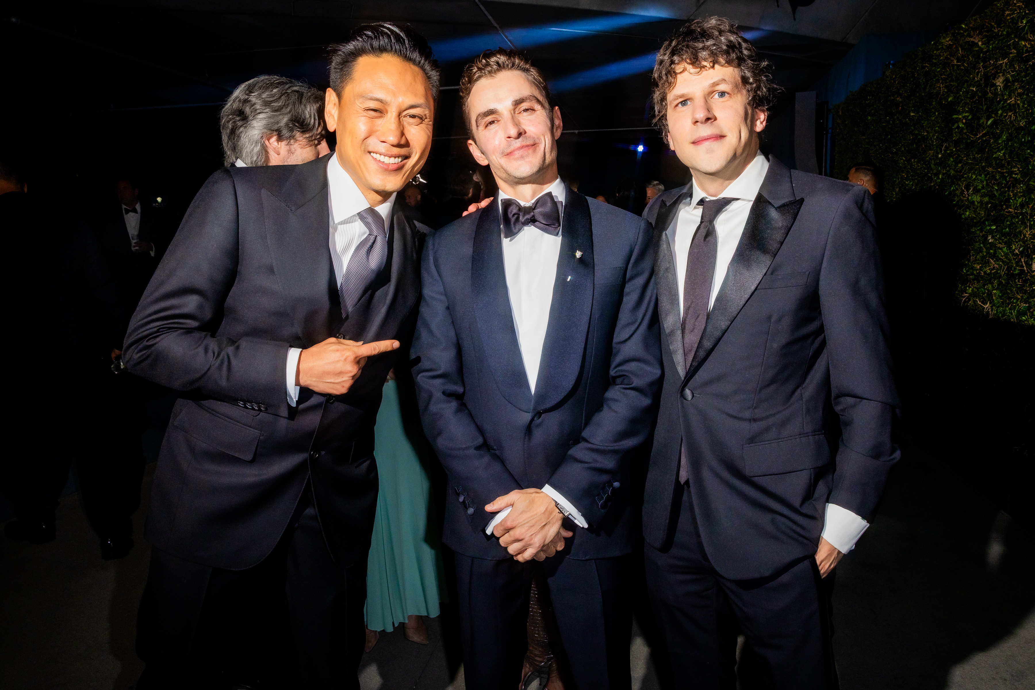 on M. Chu, Dave Franco and Jesse Eisenberg attend the Academy Museum 5th Annual Gala in Partnership with Rolex at Academy Museum of Motion Pictures on October 18, 2025 in Los Angeles, California. | Source: Getty Images