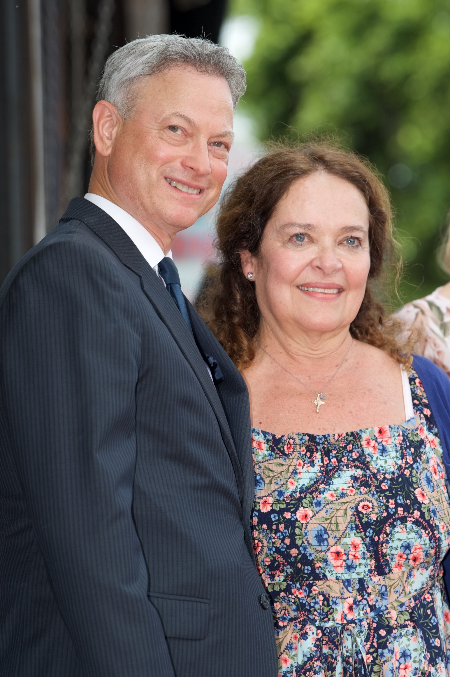 Gary Sinise and his wife Moira Harris attend the ceremony to honor Gary Sinise with a star on the Hollywood Walk Of Fame on April 17, 2017 in Hollywood, California. | Source: Getty Images