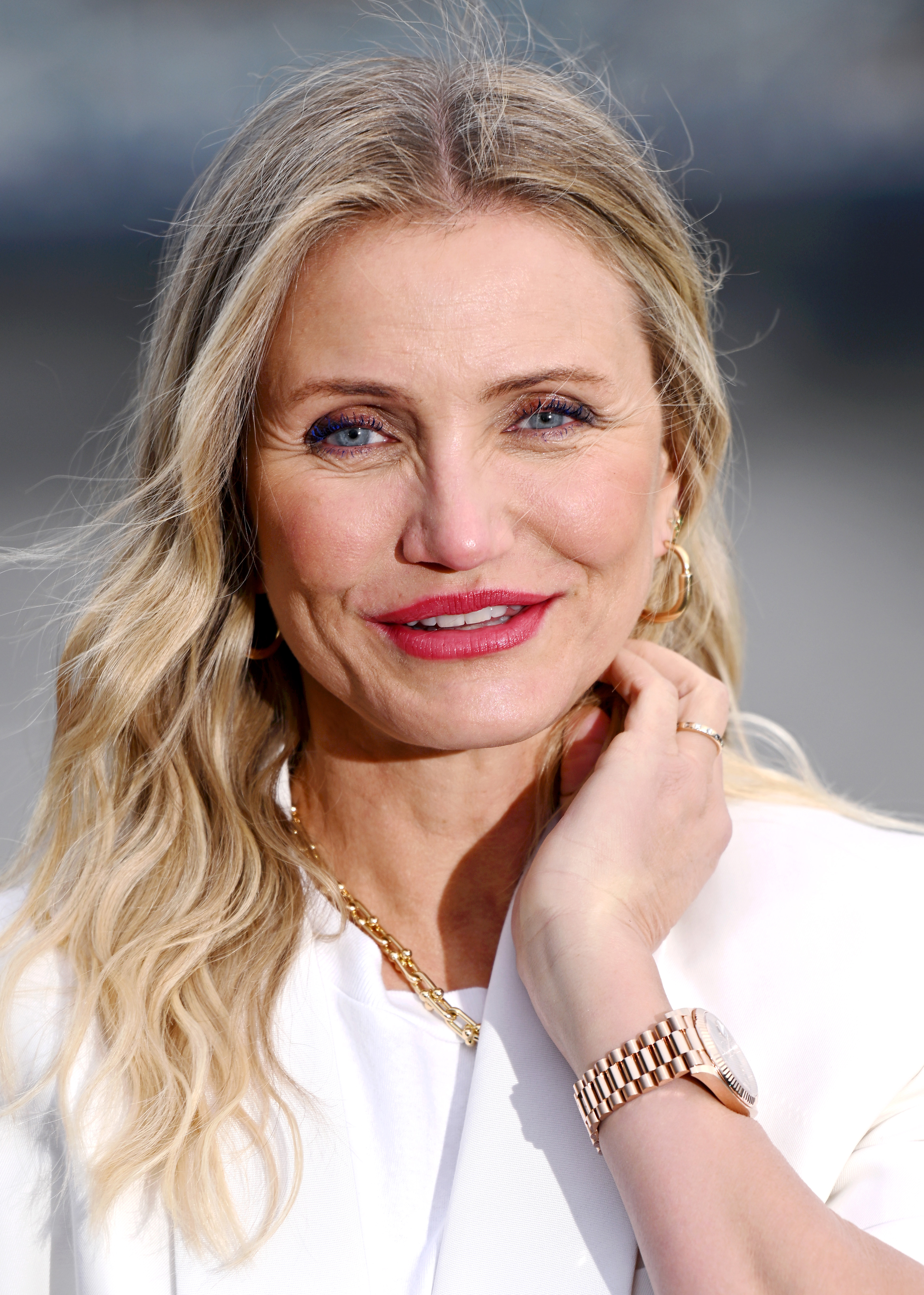 Cameron Diaz attends the photocall for "Back In Action" at Cheval Three Quays on January 17, 2025 in London, England. | Source: Getty Images