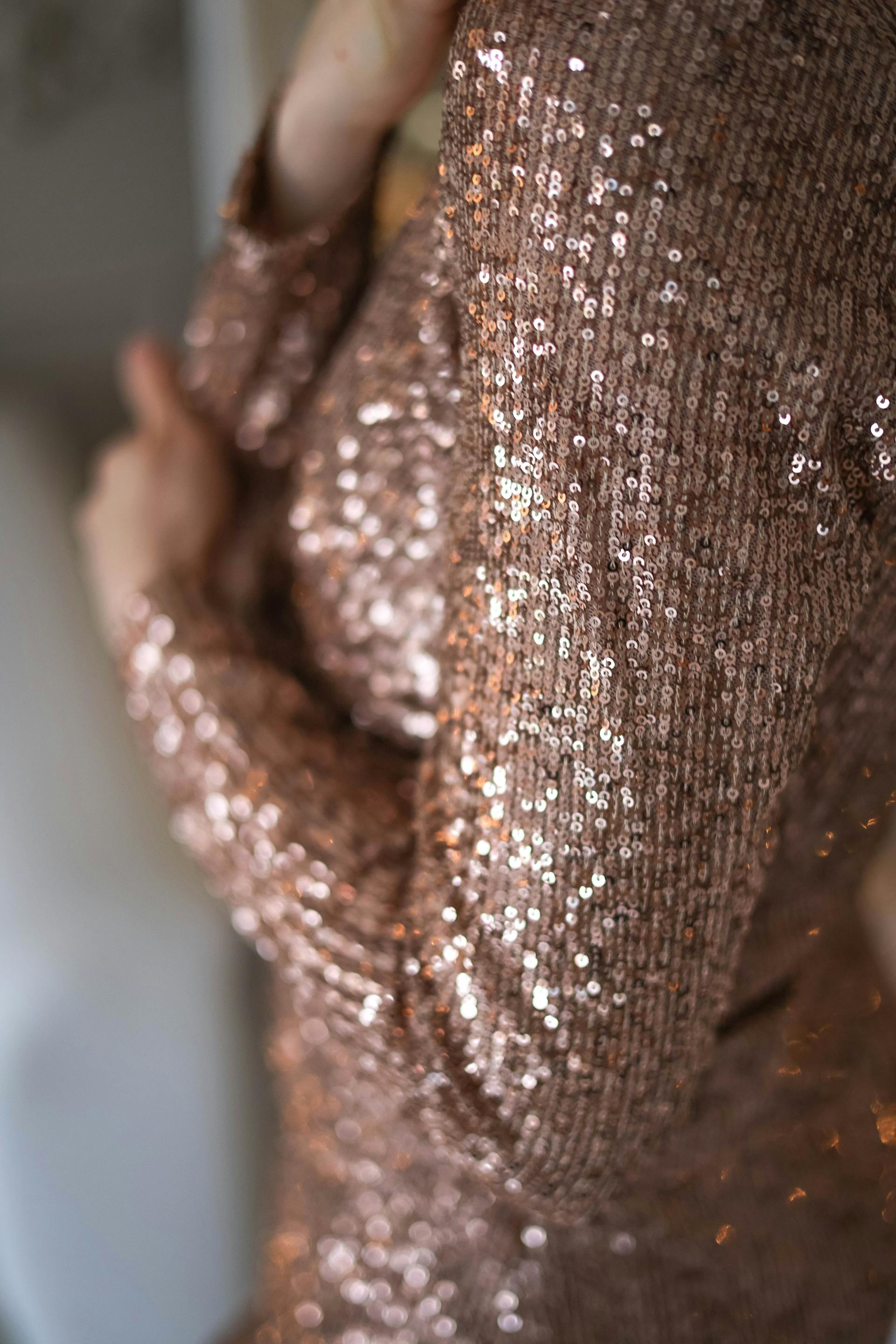 A close-up of a woman in a sequin dress | Source: Pexels