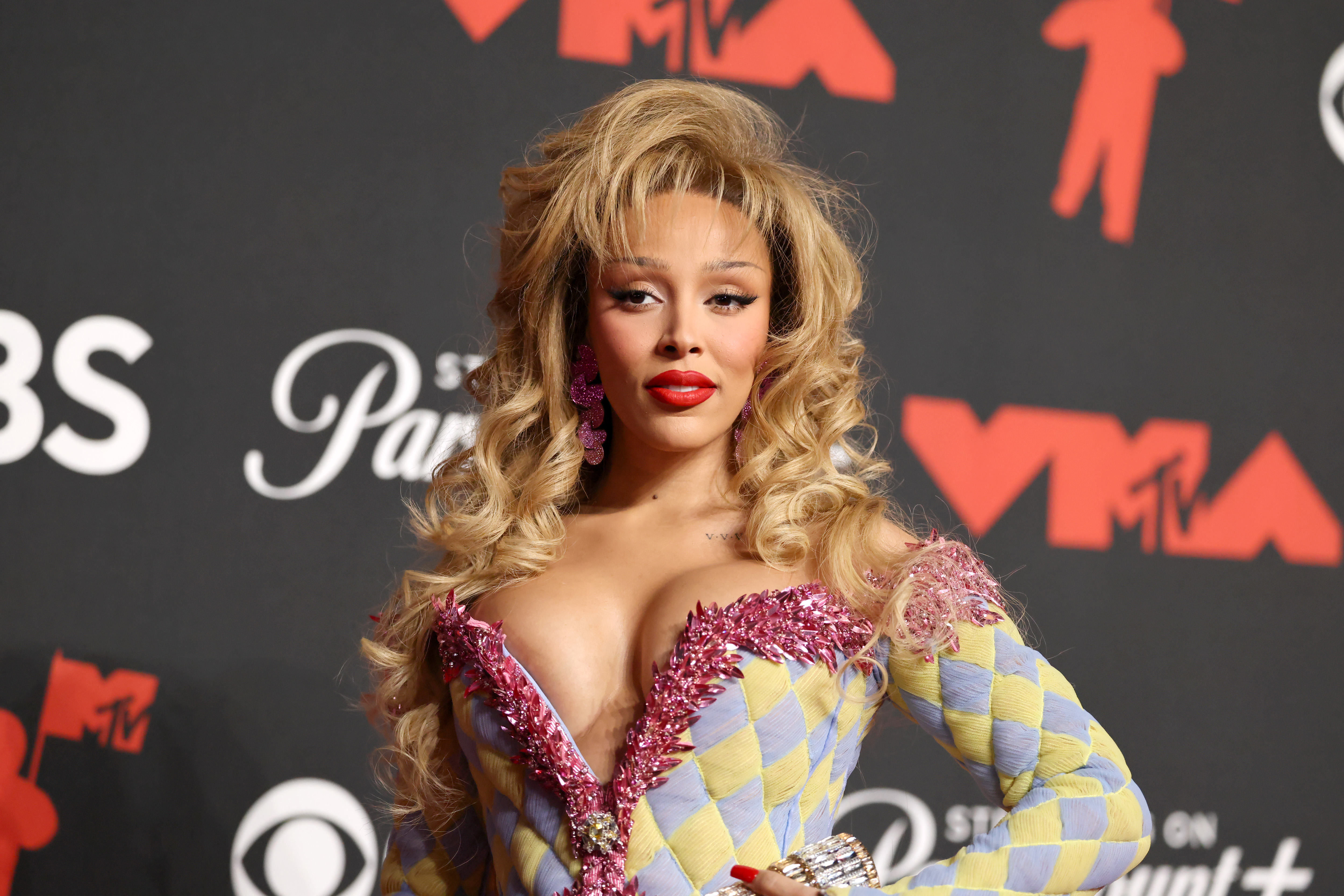 Doja Cat attends the 2025 MTV Video Music Awards at UBS Arena on September 7, 2025, in Elmont, New York. | Source: Getty Images
