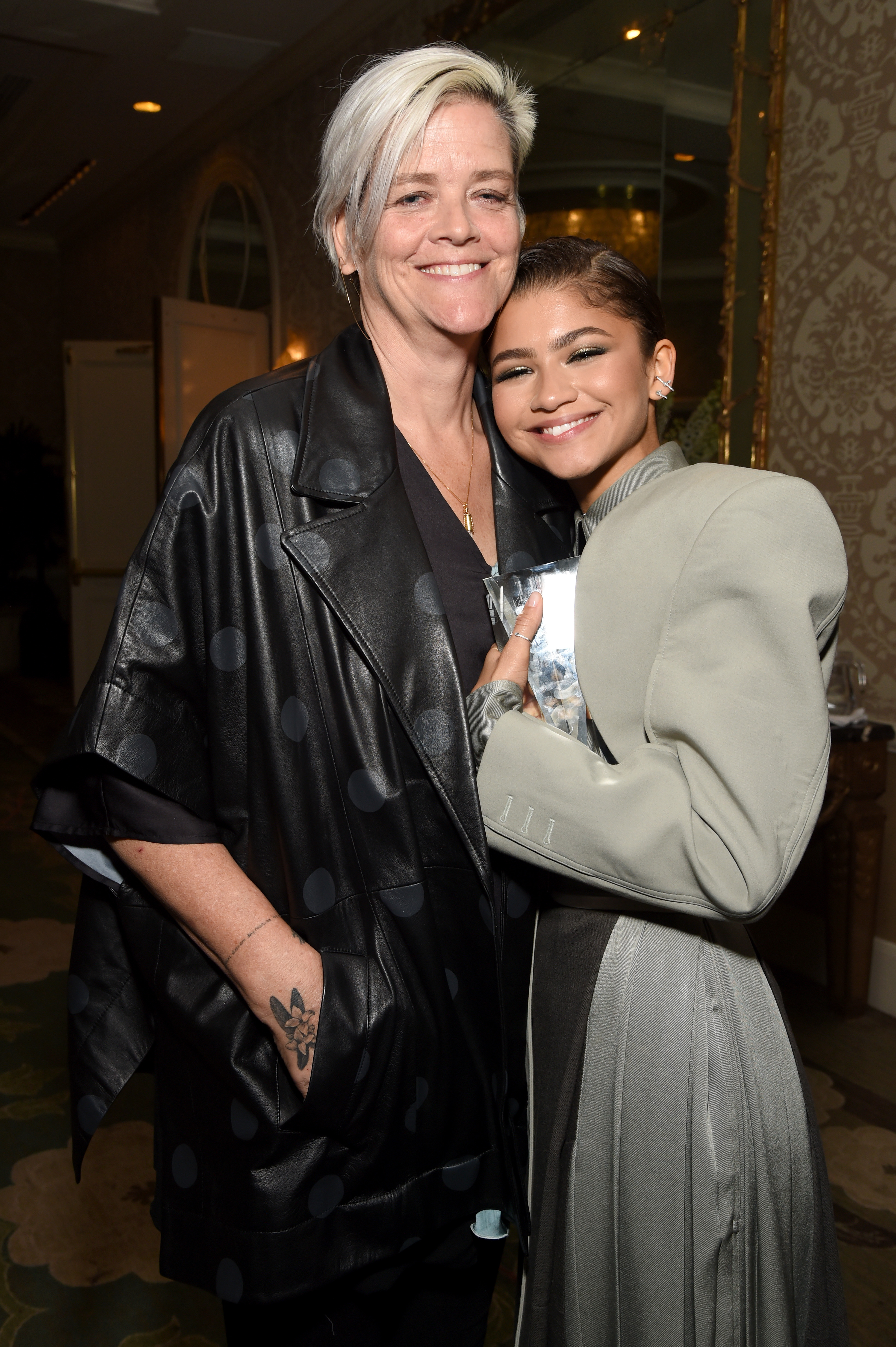 Claire Stoermer and Zendaya attend ELLE's 26th Annual Women In Hollywood Celebration Presented By Ralph Lauren And Lexus at The Four Seasons Hotel Los Angeles on October 14, 2019 in Beverly Hills, California. | Source: Getty Images