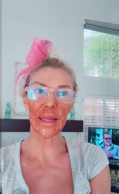 A screengrab of Brandi Glanville's TikTok video, posted on August 3, 2025. | Source: TikTok/brandiglanvilleofficial