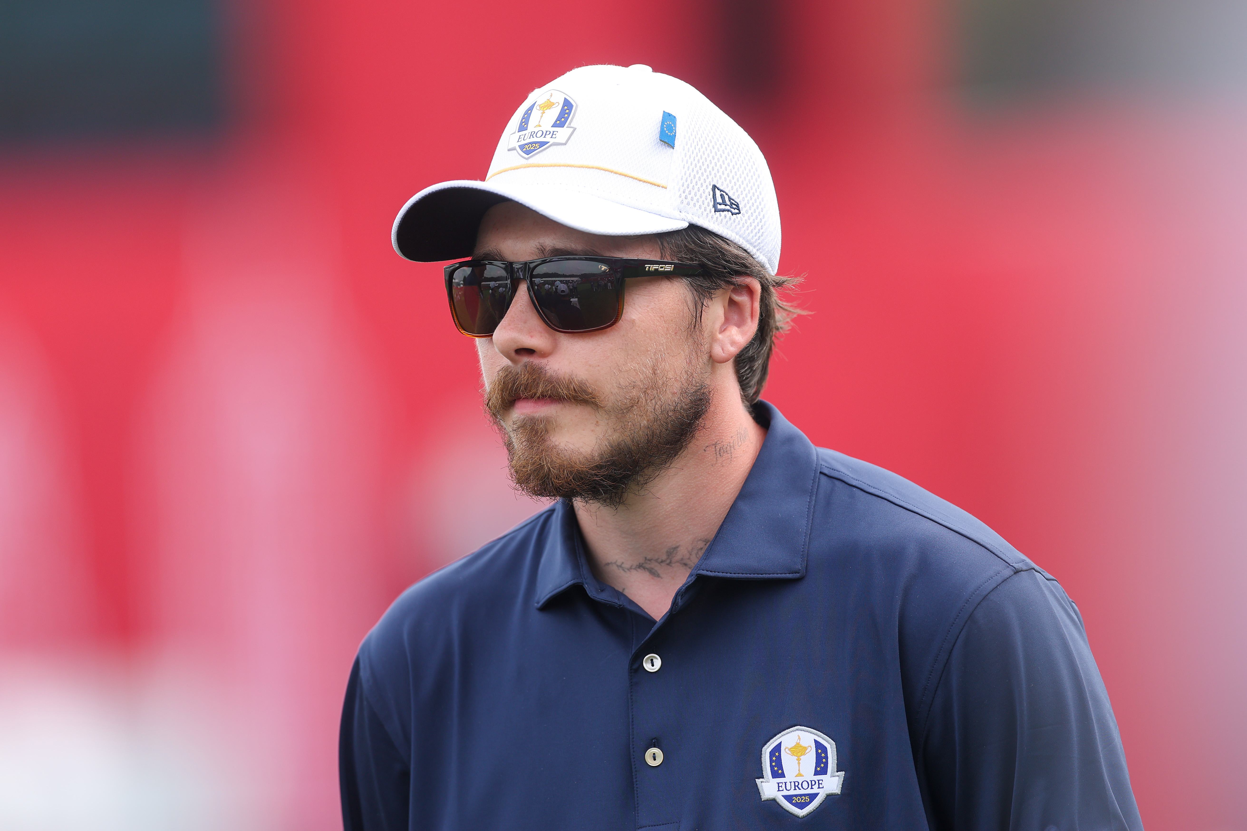 Brooklyn Peltz Beckham looks on during the All-Star Match prior to the Ryder Cup 2025 at Black Course at Bethpage State Park Golf Course on September 24, 2025, in Farmingdale, New York. | Source: Getty Images