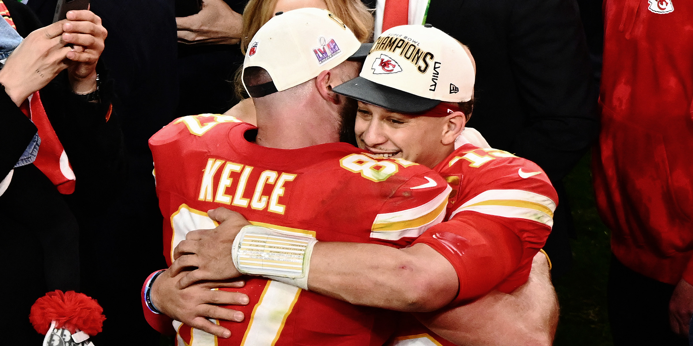 Travis Kelce and Patrick Mahomes | Source: Getty Images