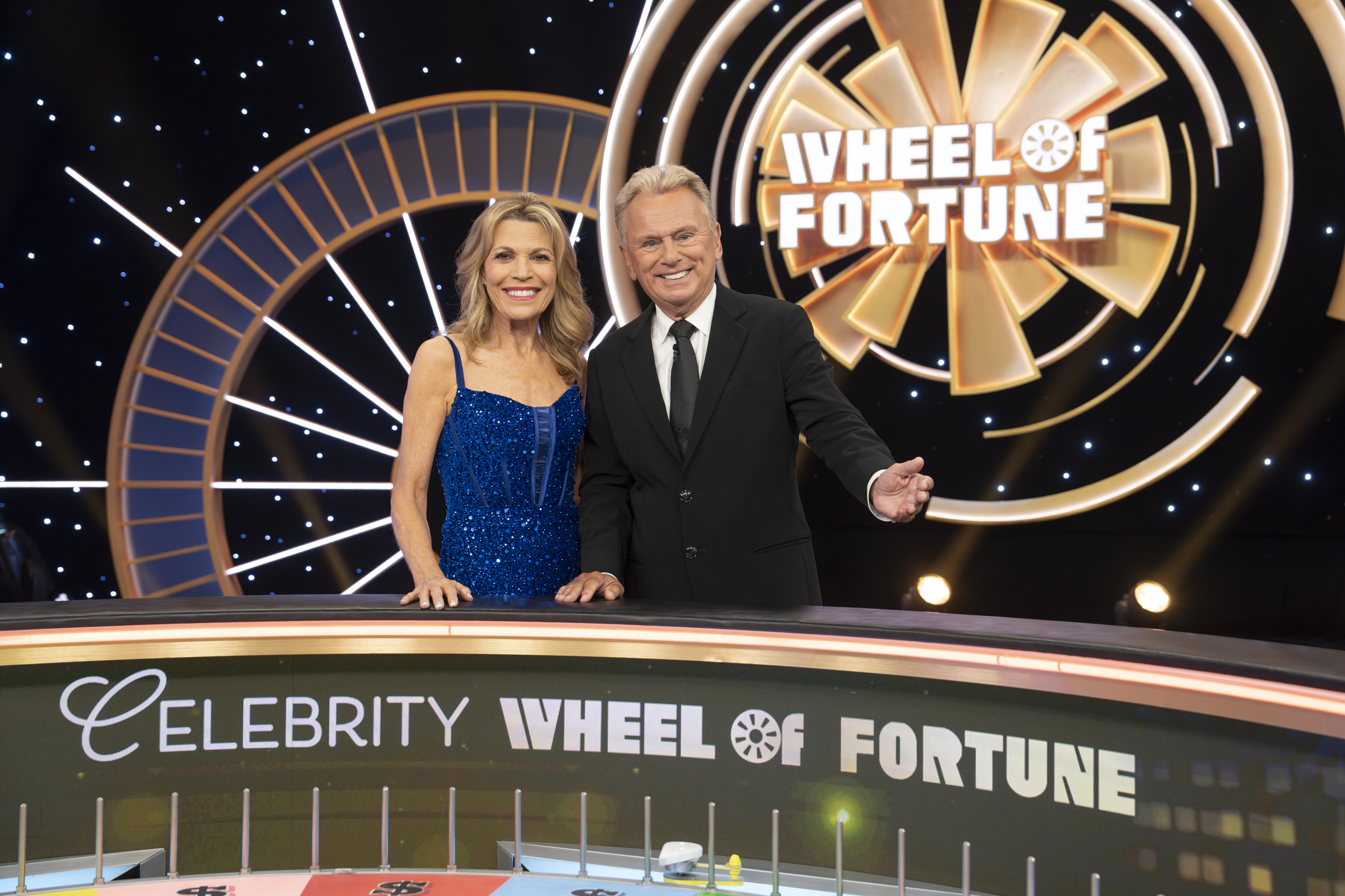 Vanna White and Pat Sajak on hosting duties for "Celebrity Wheel of Fortune" in September 2024 | Source: Getty Images