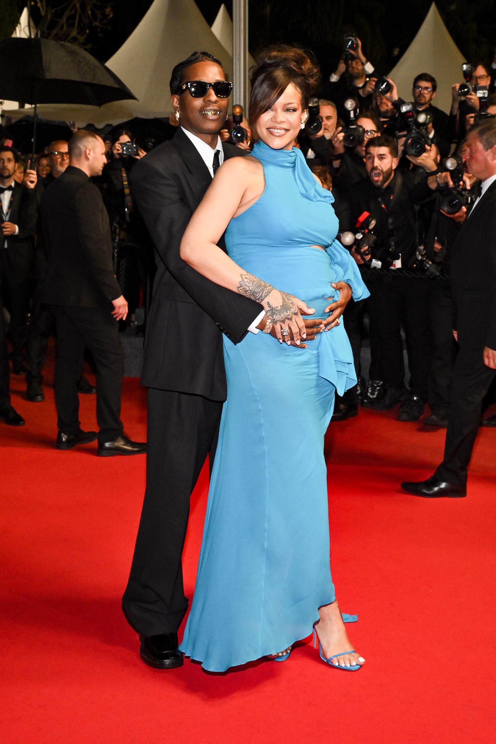 A$AP Rocky and Rihanna attend the "Highest 2 Lowest" red carpet at the 78th annual Cannes Film Festival at Palais des Festivals on May 19, 2025, in Cannes, France. | Source: Getty Images