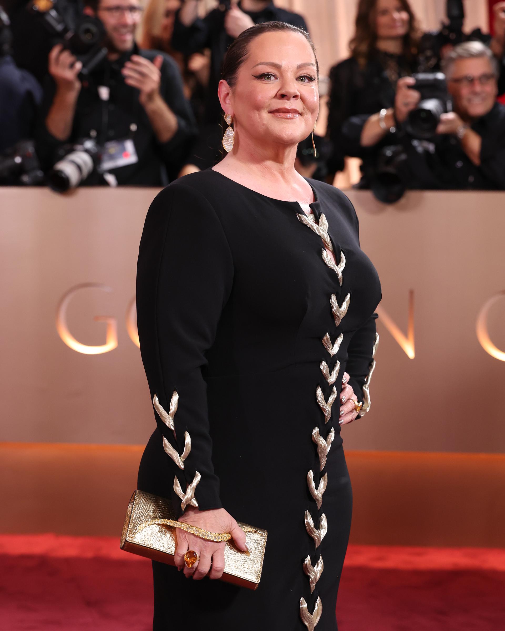 Melissa McCarthy on January 11, 2026 at the Golden Globes | Source: Getty Images